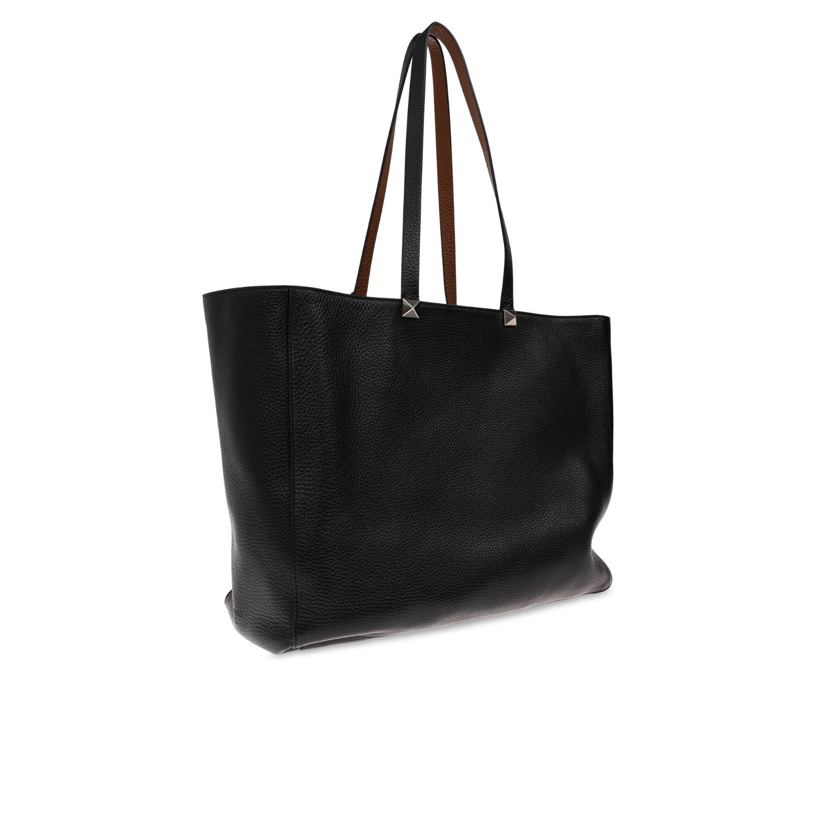 Valentino VALENTINO GARAVANI Black Reversible Leather Tote Bag New & A Size ONE SIZE - 3 Thumbnail