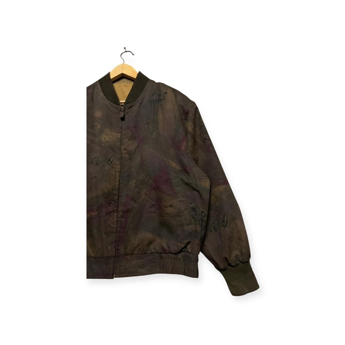 Yves Saint Laurent Vtg🔥90’s YSL PourHomme Abstract Reversible Bomber Jacket Size US M / EU 48-50 / 2 - 6 Thumbnail