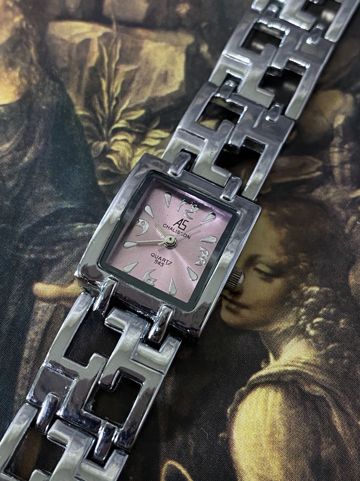 Japanese Brand Futuristic Art Deco Vintage Wristwatch RARE Retro Size ONE SIZE - 2 Thumbnail