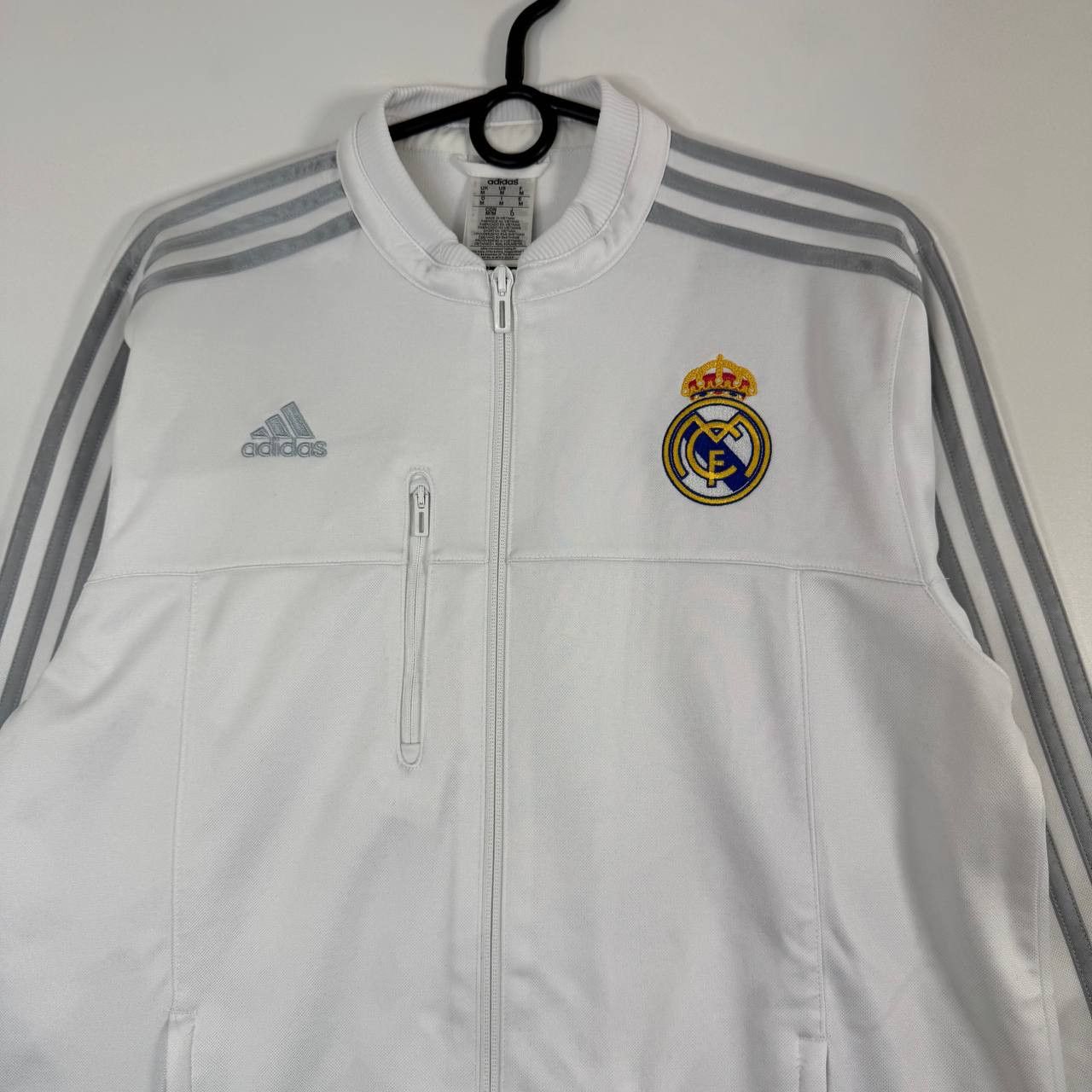 Adidas Adidas Real Madrid Track 2015/16 Jacket White Full Zip M Size US M / EU 48-50 / 2 - 2 Thumbnail