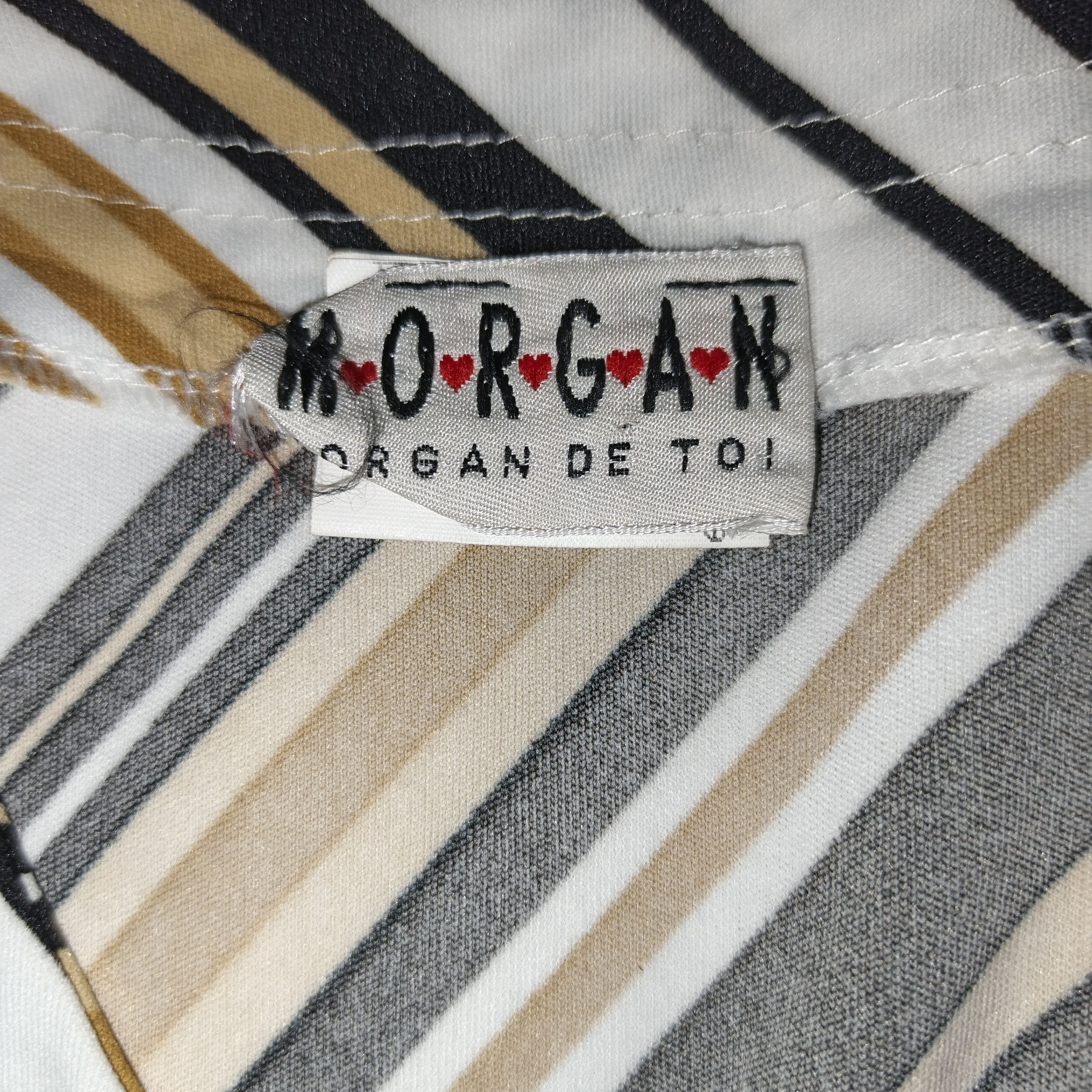 Morgan De Toi Morgan De Toi Striped Chevron V-neck Longsleeve Top Size M / US 6-8 / IT 42-44 - 14 Thumbnail