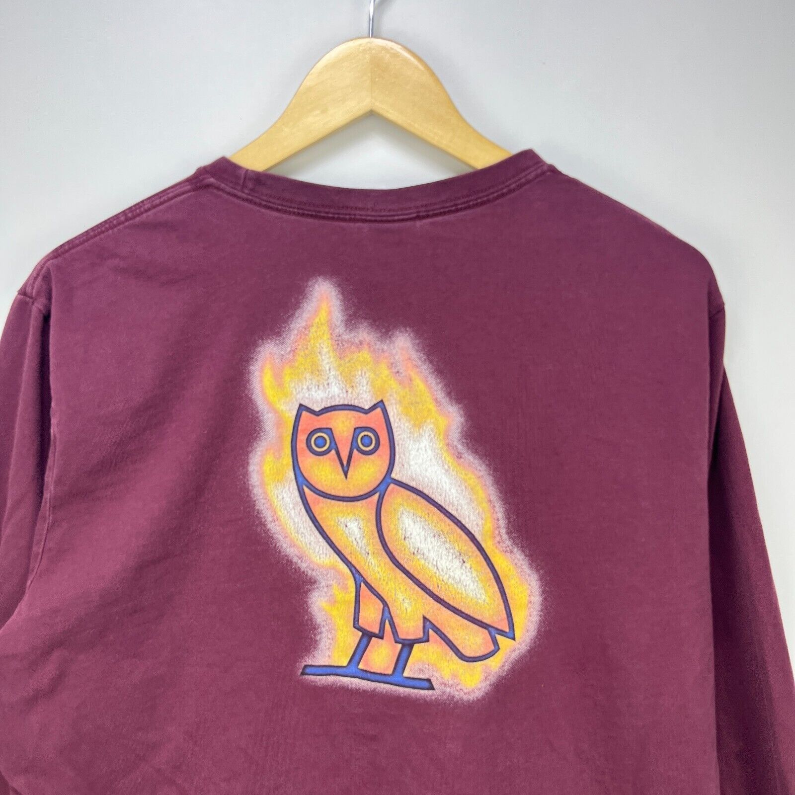 Vintage OVO October's Very OwnDrake OwlFlames Large Bakin Allah Fire Size US L / EU 52-54 / 3 - 2 Thumbnail