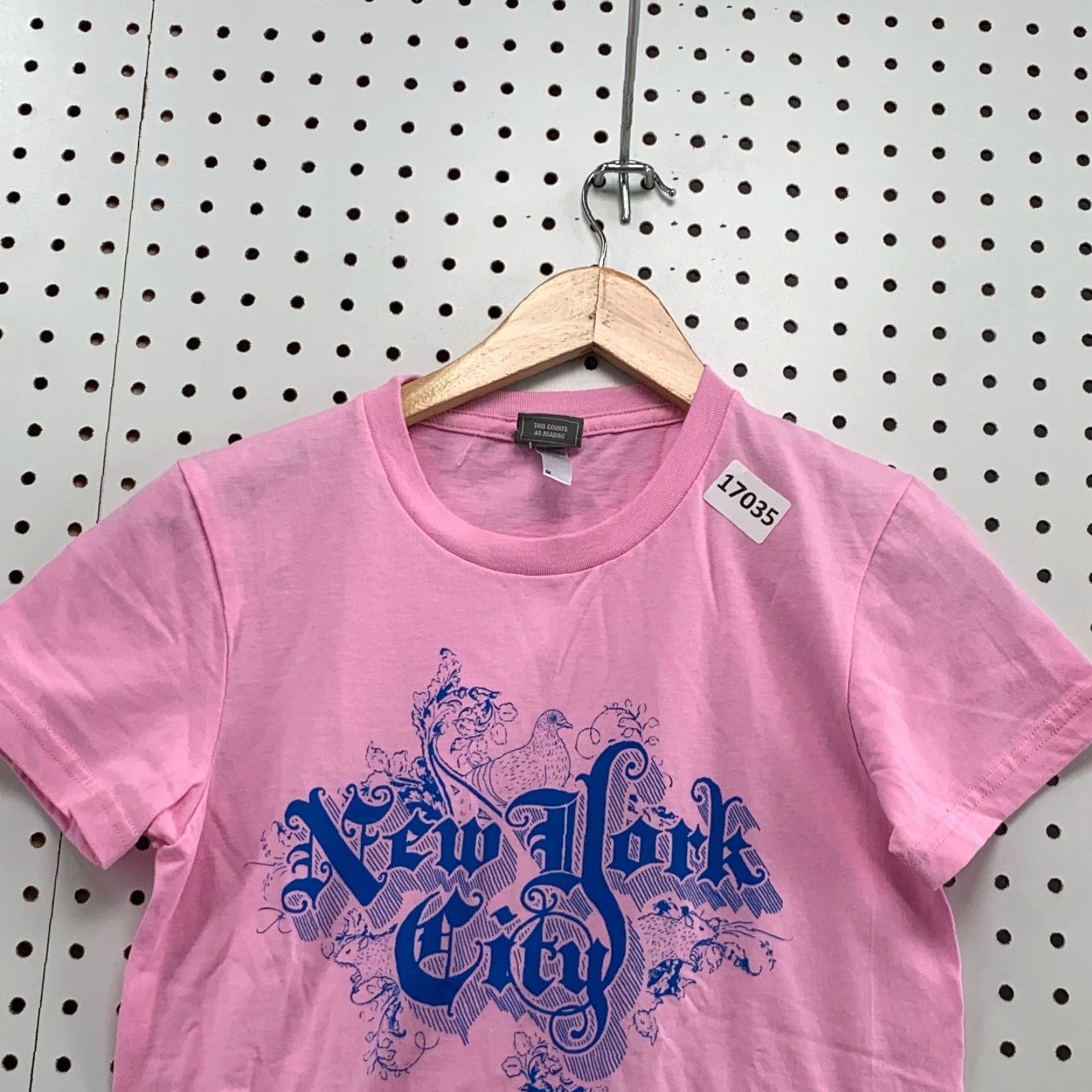 Pinko MTV Pink Shirt Womens Medium New York City Graphic Short Sleeve Ladies Top 16X25 Size M / US 6-8 / IT 42-44 - 5 Thumbnail