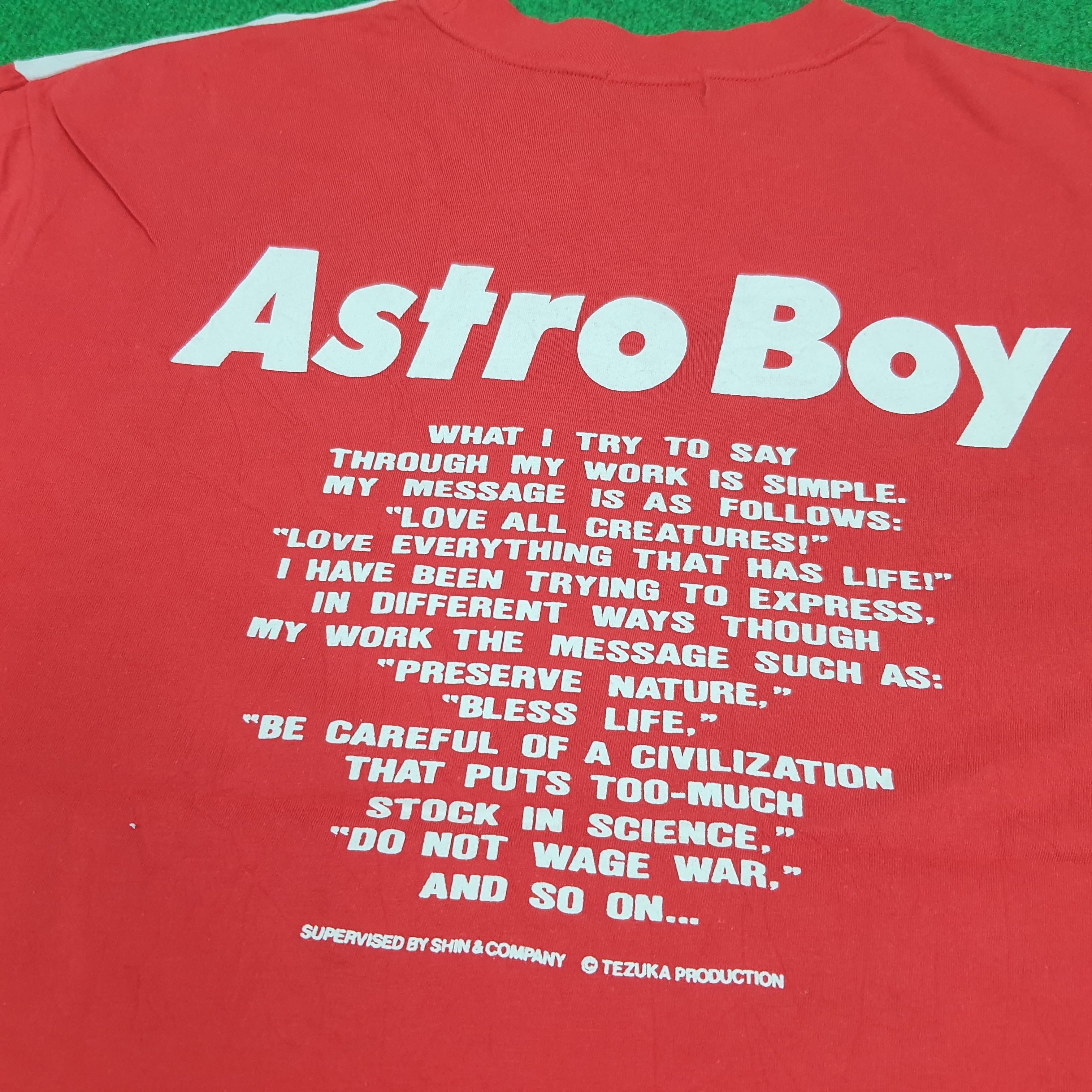 Japanese Brand × Vintage Vintage Mighty Atom Astro Boy Japan Robot Anime Tshirt Size US L / EU 52-54 / 3 - 4 Thumbnail