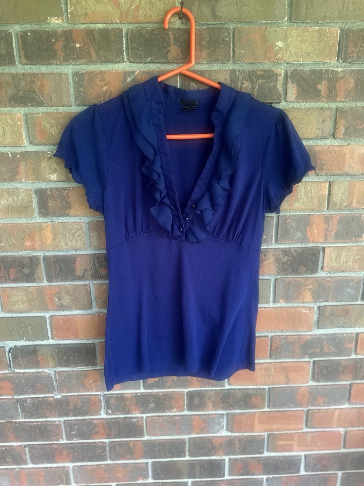 Designer vintage y2k top Maurice's Medium Blue Size M / US 6-8 / IT 42-44 - 2 Thumbnail