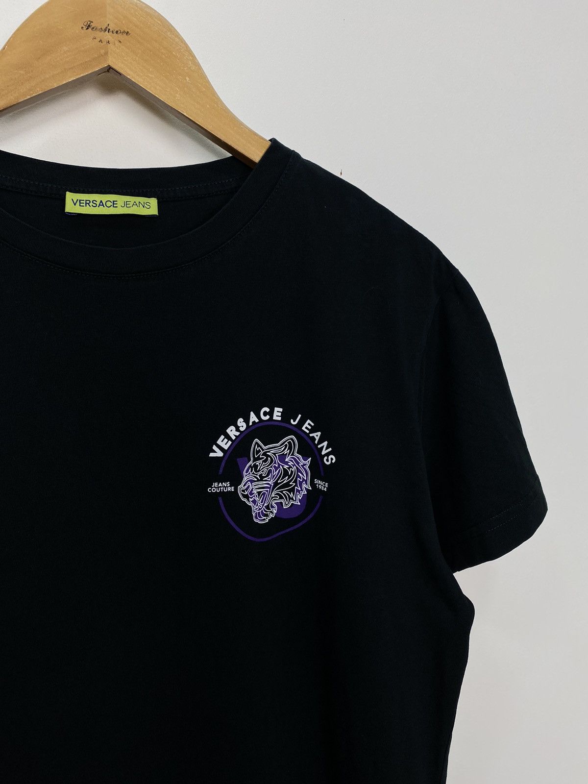 Versace Jeans Couture Versace Jeans Couture T Shirt With Tiger Logo Size M Black Size US M / EU 48-50 / 2 - 5 Thumbnail