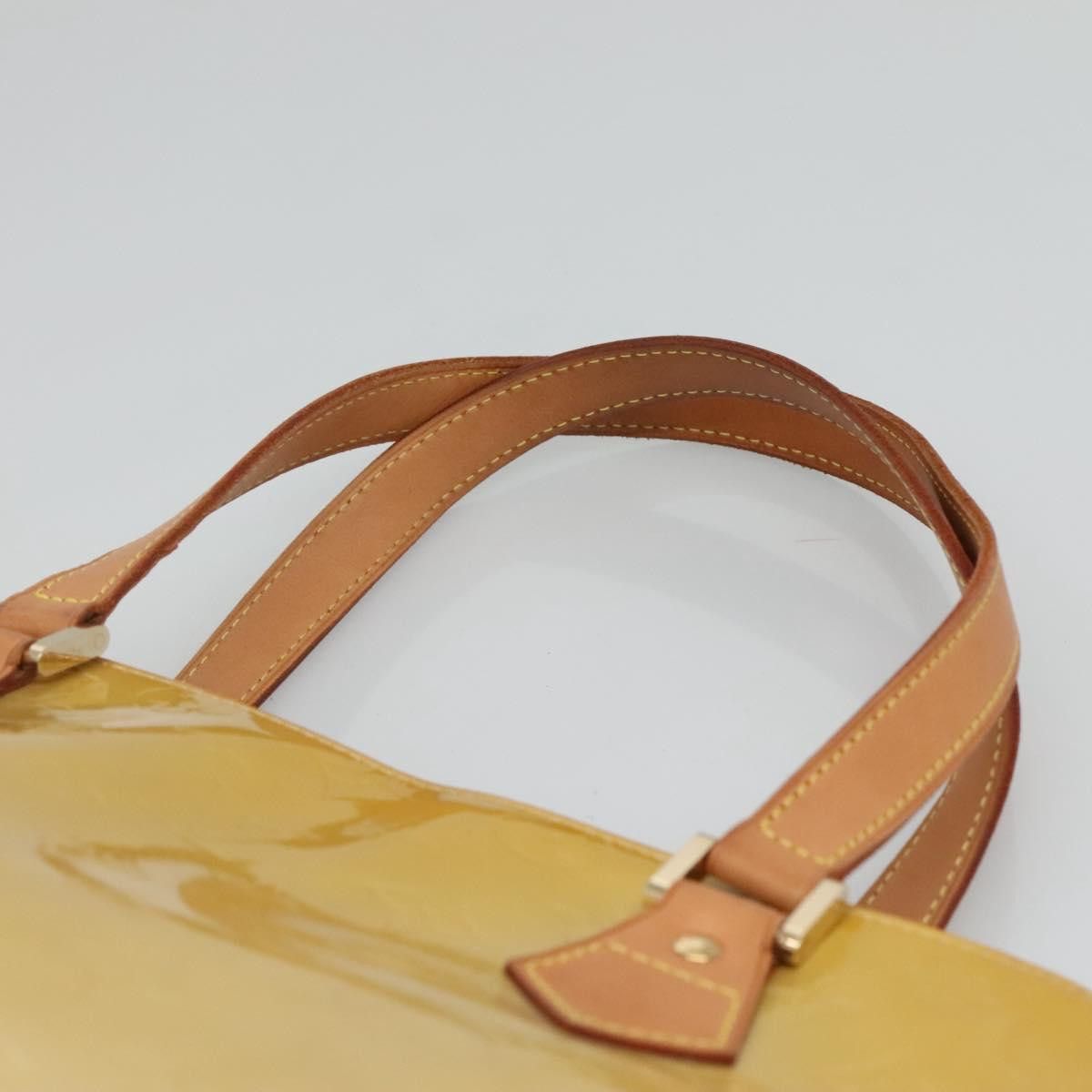 Louis Vuitton LOUIS VUITTON Monogram Vernis Houston Hand Bag Beige M91004 Size ONE SIZE - 8 Thumbnail