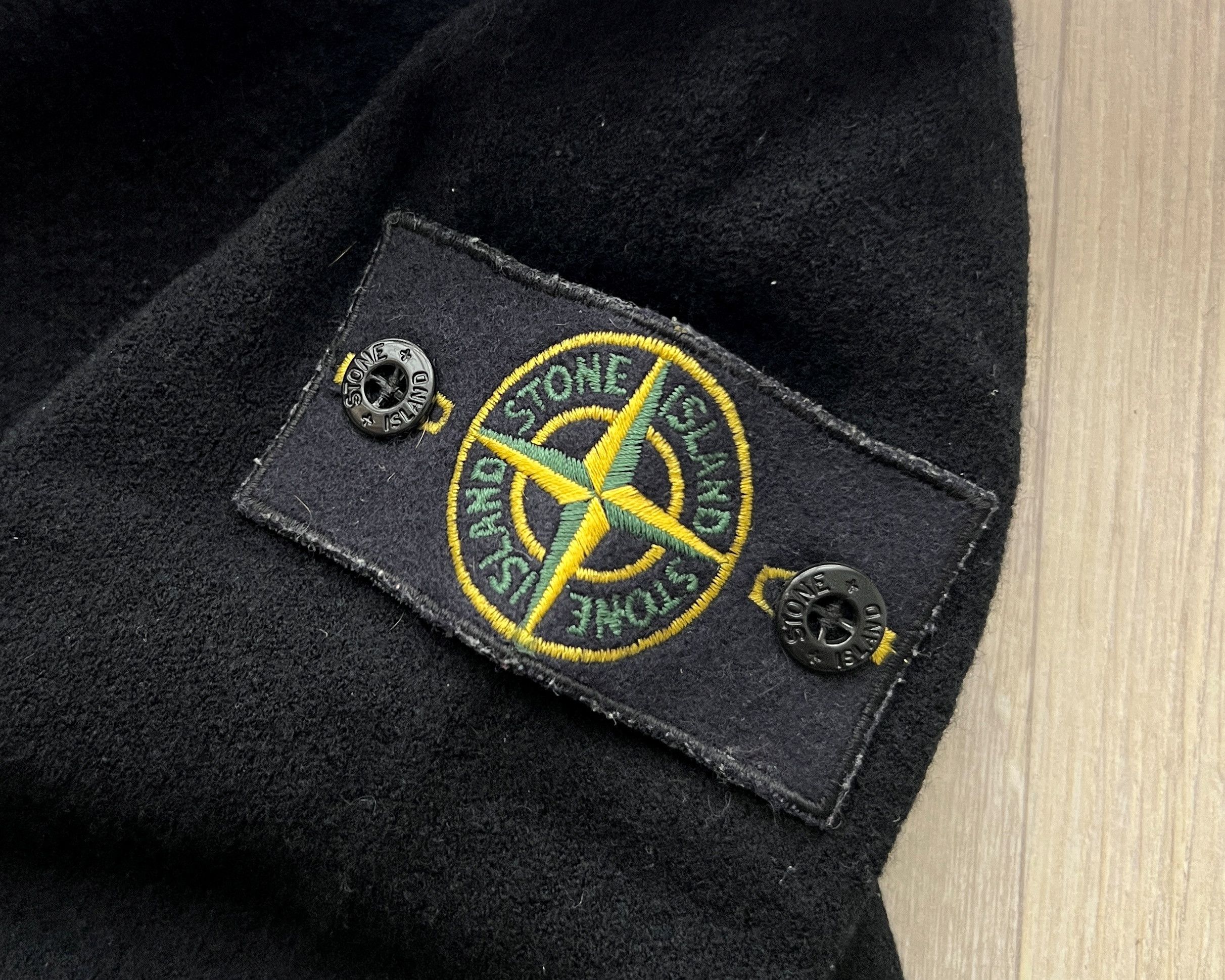 Massimo Osti × Stone Island × Vintage STONE ISLAND KNIT WOOL SWEATER CREW NECK Size US M / EU 48-50 / 2 - 5 Thumbnail