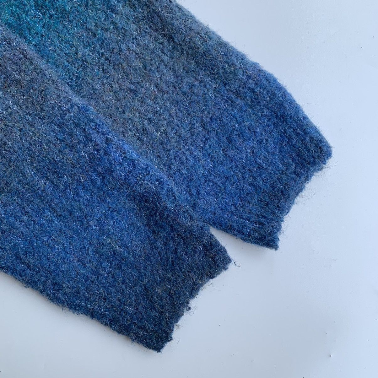 Designer Knitwear vintage gradient striped mohair wool by Dazy-Less Size US L / EU 52-54 / 3 - 4 Thumbnail