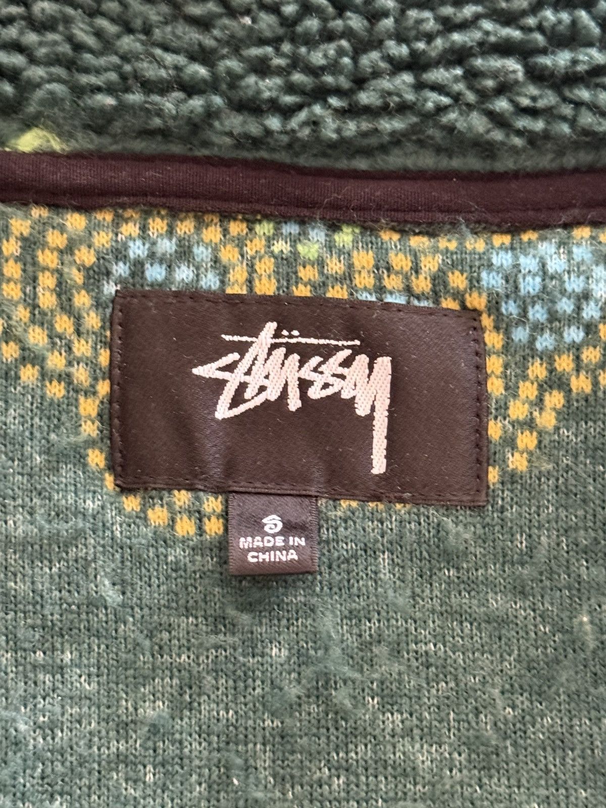 Stussy Stussy Fleece Jacket Green Size US S / EU 44-46 / 1 - 3 Thumbnail