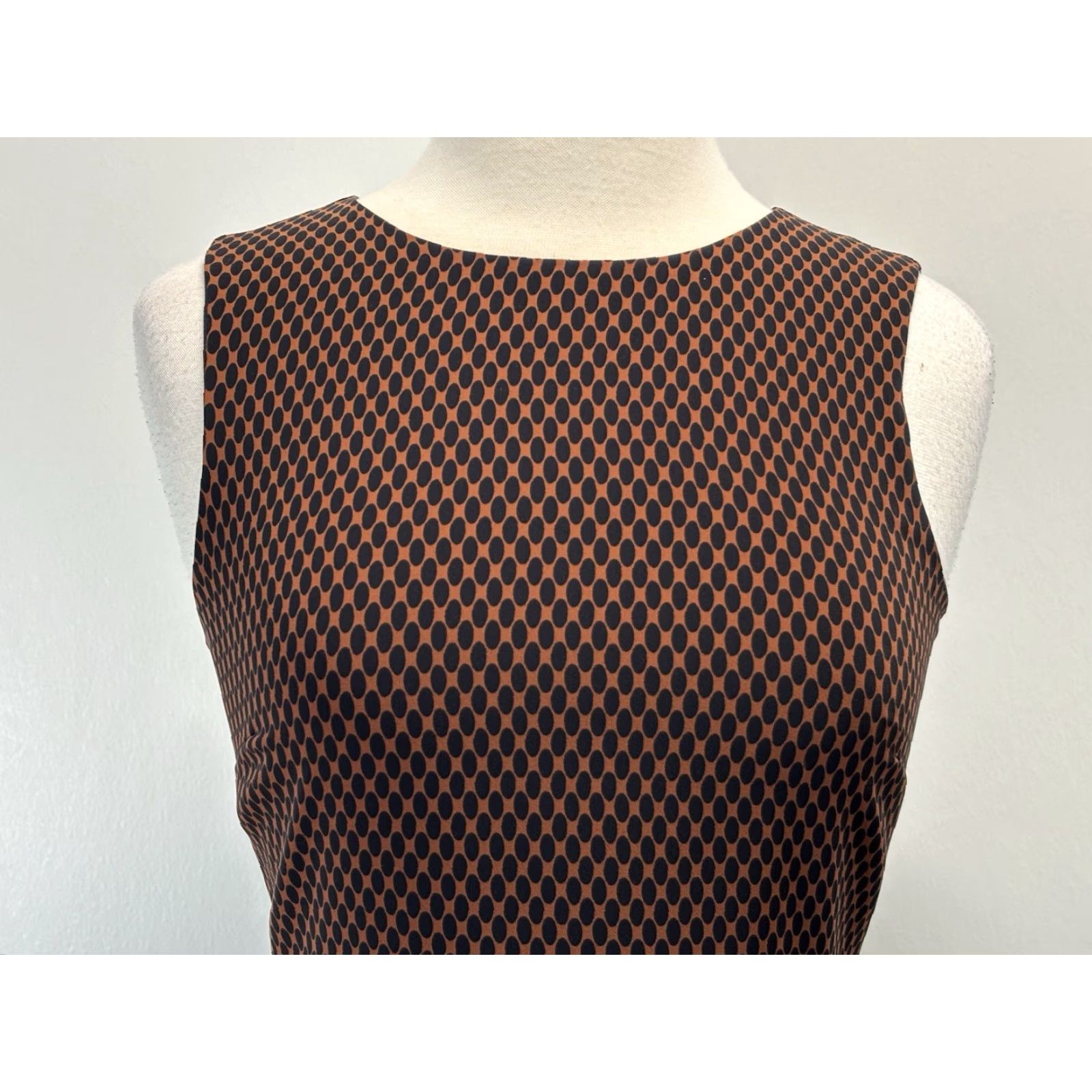 Ann Taylor Ann Taylor Multi Print Dress Sz 2 Women’s Sleeveless Navy White Rust Career Size XS / US 0-2 / IT 36-38 - 5 Thumbnail