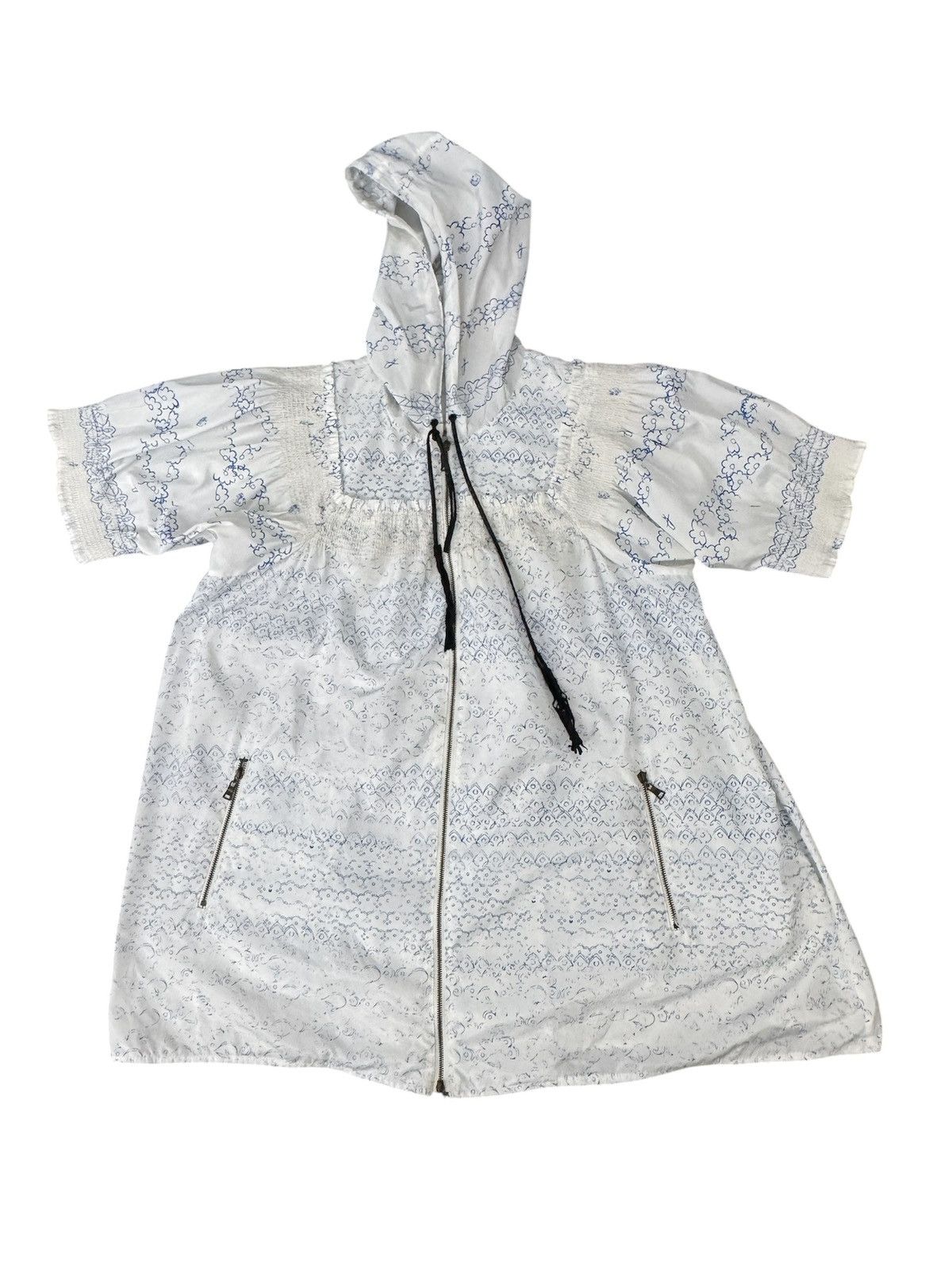 Prada Prada Short Sleeve Nylon Blouses Jacket Hoodie Size M / US 6-8 / IT 42-44 - 1 Thumbnail