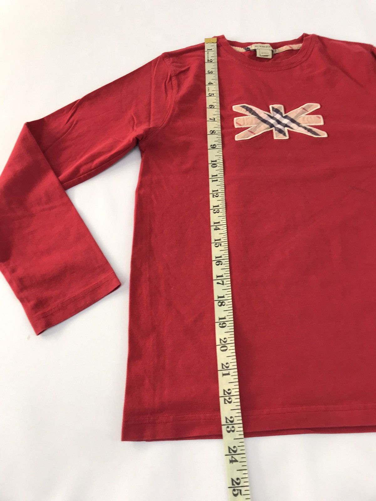 Burberry Burberry Nova Checked Monogram Logo Longsleeve Printed Tee Size US S / EU 44-46 / 1 - 10 Thumbnail