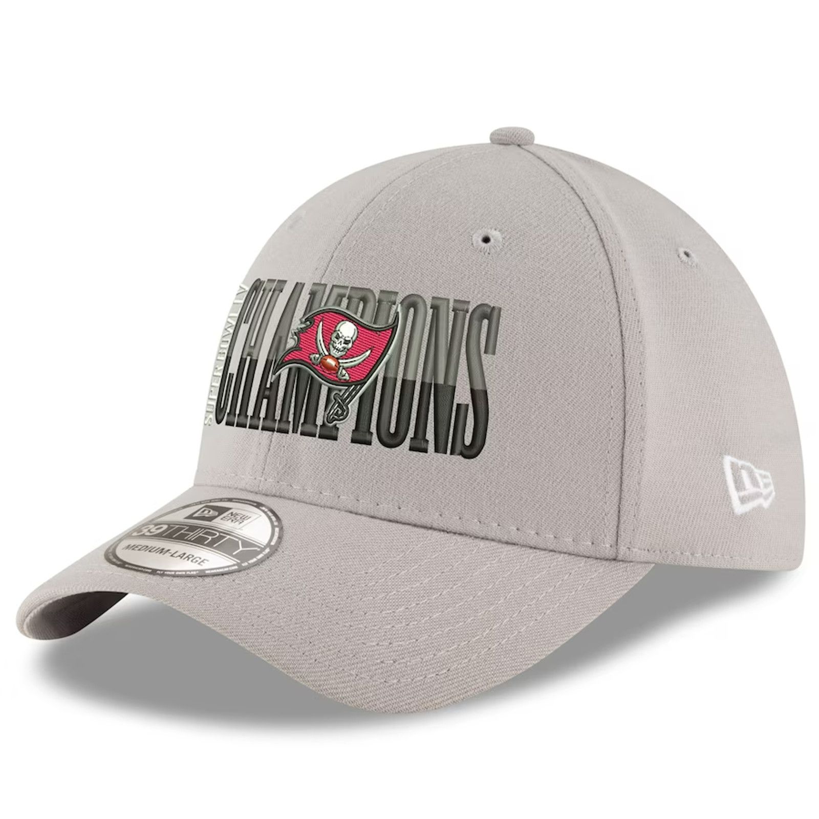 New Era Tampa Bay Bucs Hat Super Bowl 55 Champs M/L Gray New Era Size ONE SIZE - 1 Thumbnail