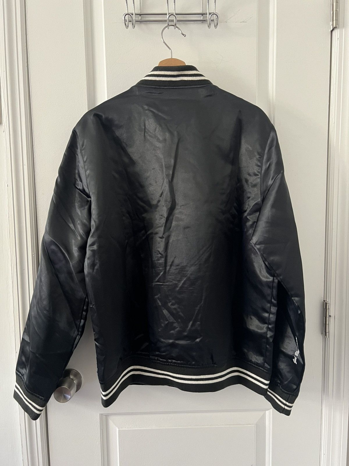 Supreme SS15 Supreme Satin Jacket “God bless America” Size US L / EU 52-54 / 3 - 4 Thumbnail