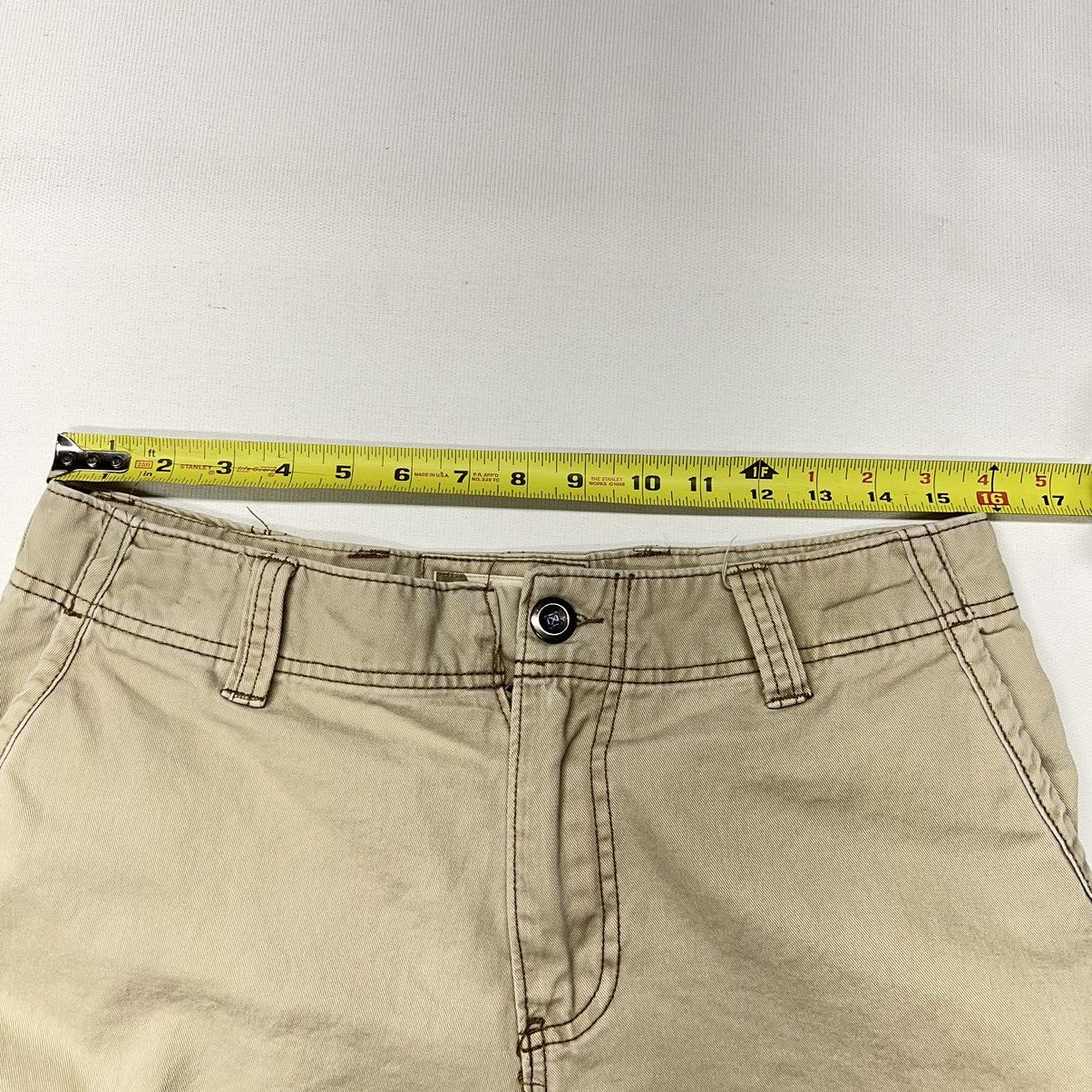 Vintage Iron Gear Cargo Pants Khaki Straight Pocket Baggy Workwear Size US 31 - 25 Thumbnail