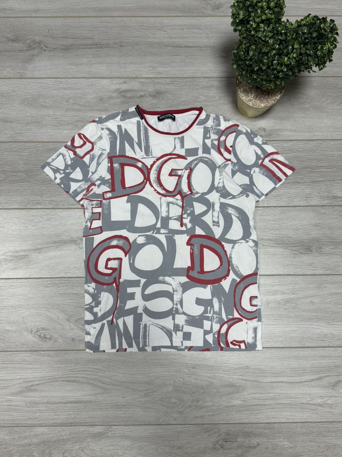 Dolce & Gabbana Dolce Gabbana monogram all over DG tee shirt Size US M / EU 48-50 / 2 - 2 Thumbnail