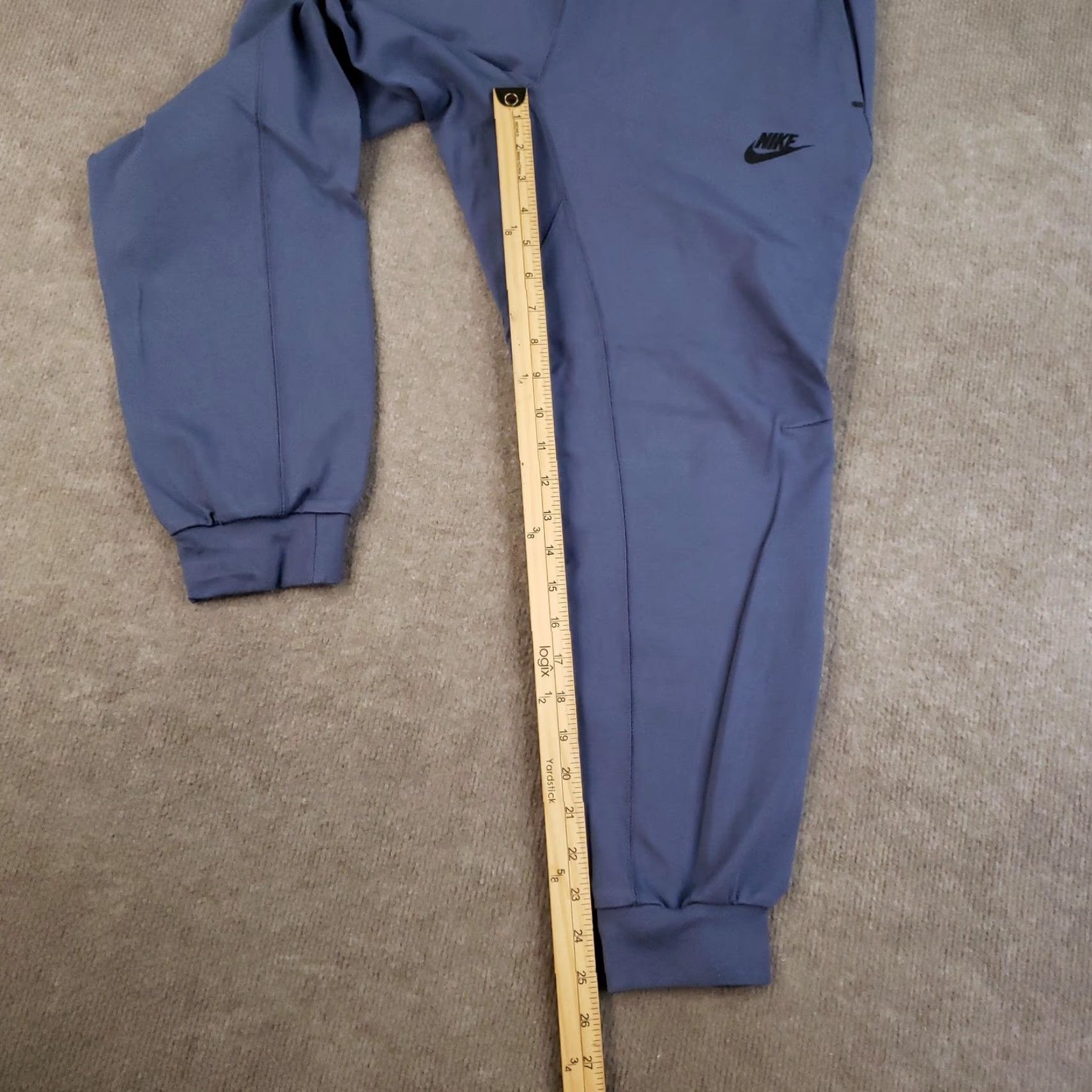 Nike Nike Jogger Sweatpants Men Medium Blue Zip Pocket Training Drawstring CJ4280-491 Size US 31 - 2 Thumbnail