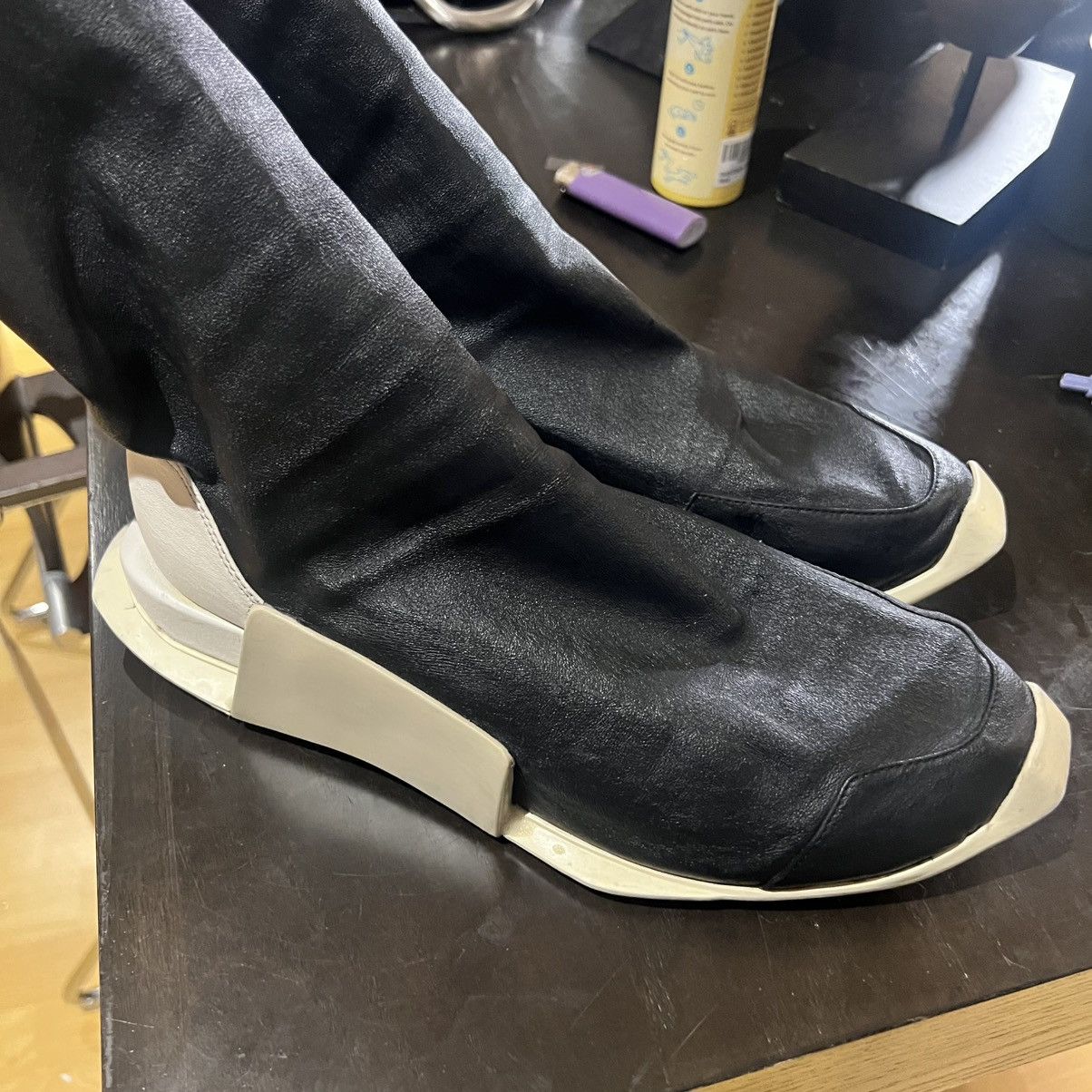 adidas gazelle silver green womens RICK OWENS AW2016 BLACK PEARL MASTODON  glam archive