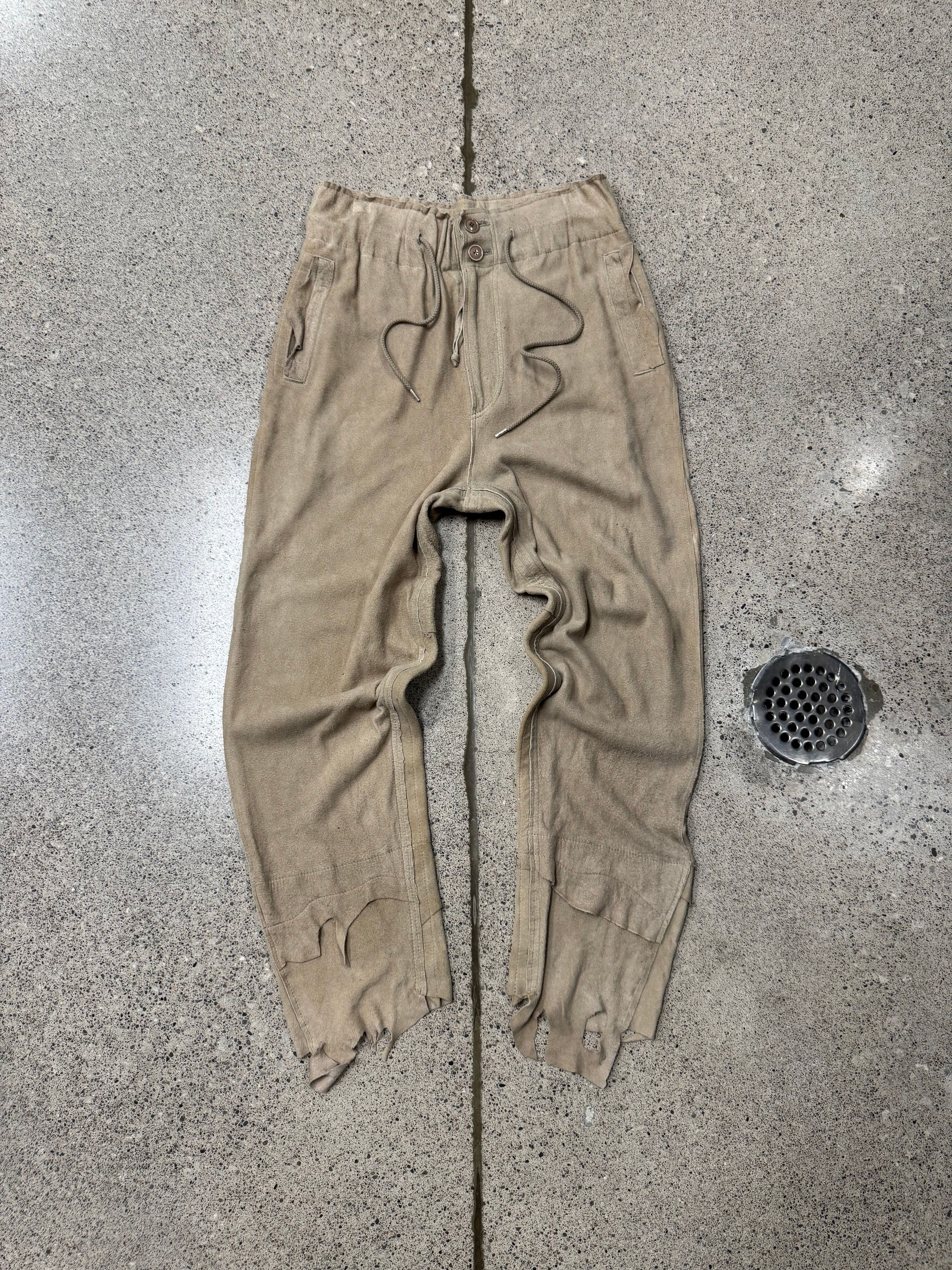 Takahiromiyashita The Soloist. Rough Out Deerskin Leather Pants