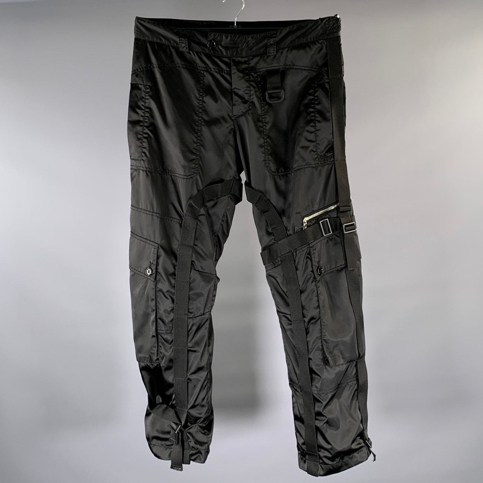 Dolce & Gabbana DOLCE & GABBANA Size L Black Polyester Blend Cargo Pants Size US 36 / EU 52 - 1 Thumbnail
