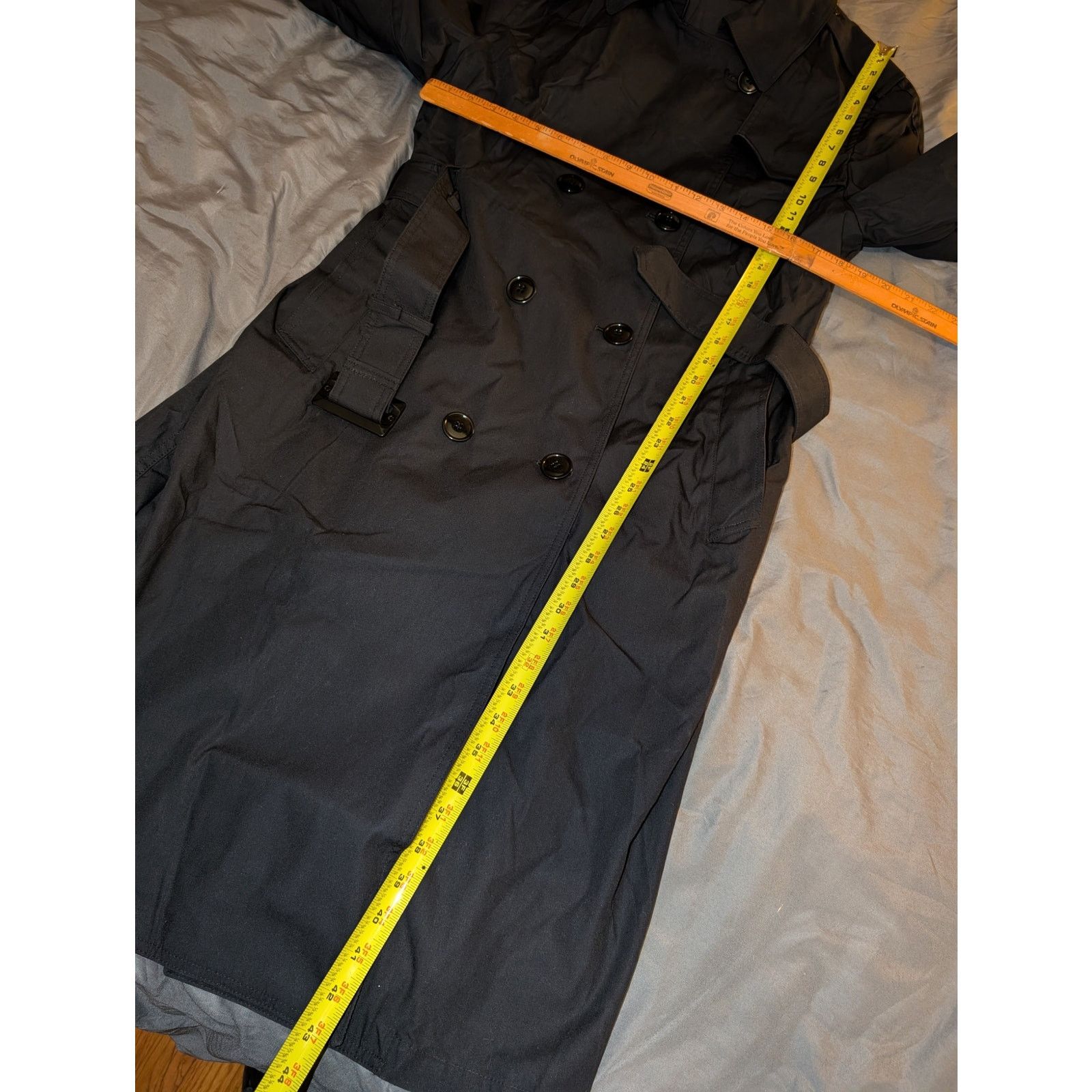 Alpha Industries Defense Logistics Agency Army Trench Coat Women's 14 R Size XL / US 12-14 / IT 48-50 - 3 Thumbnail