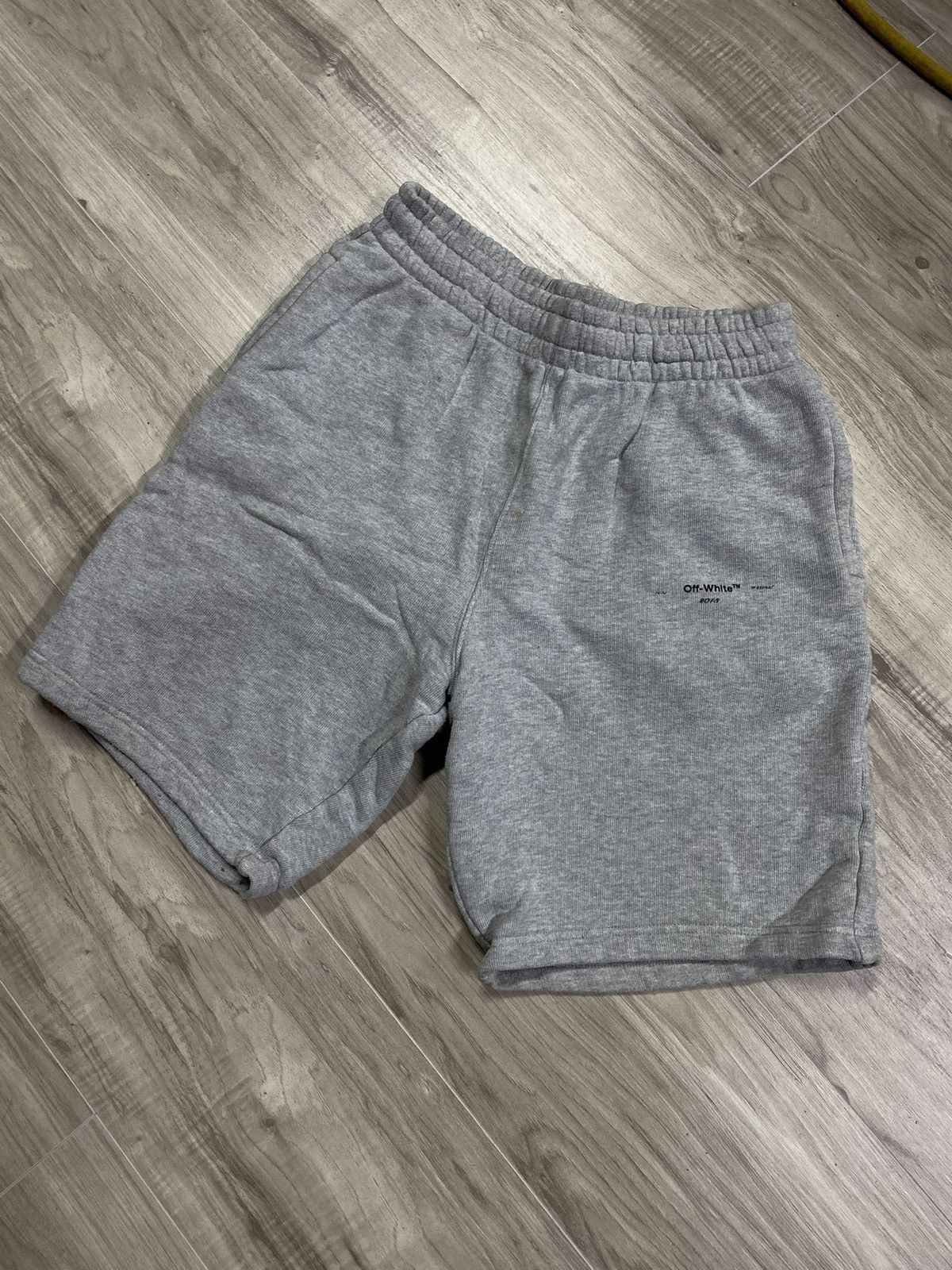Off-White Off-White Virgil Abloh Grey Sweats Shorts Size Small Size US 28 / EU 44 - 1 Thumbnail