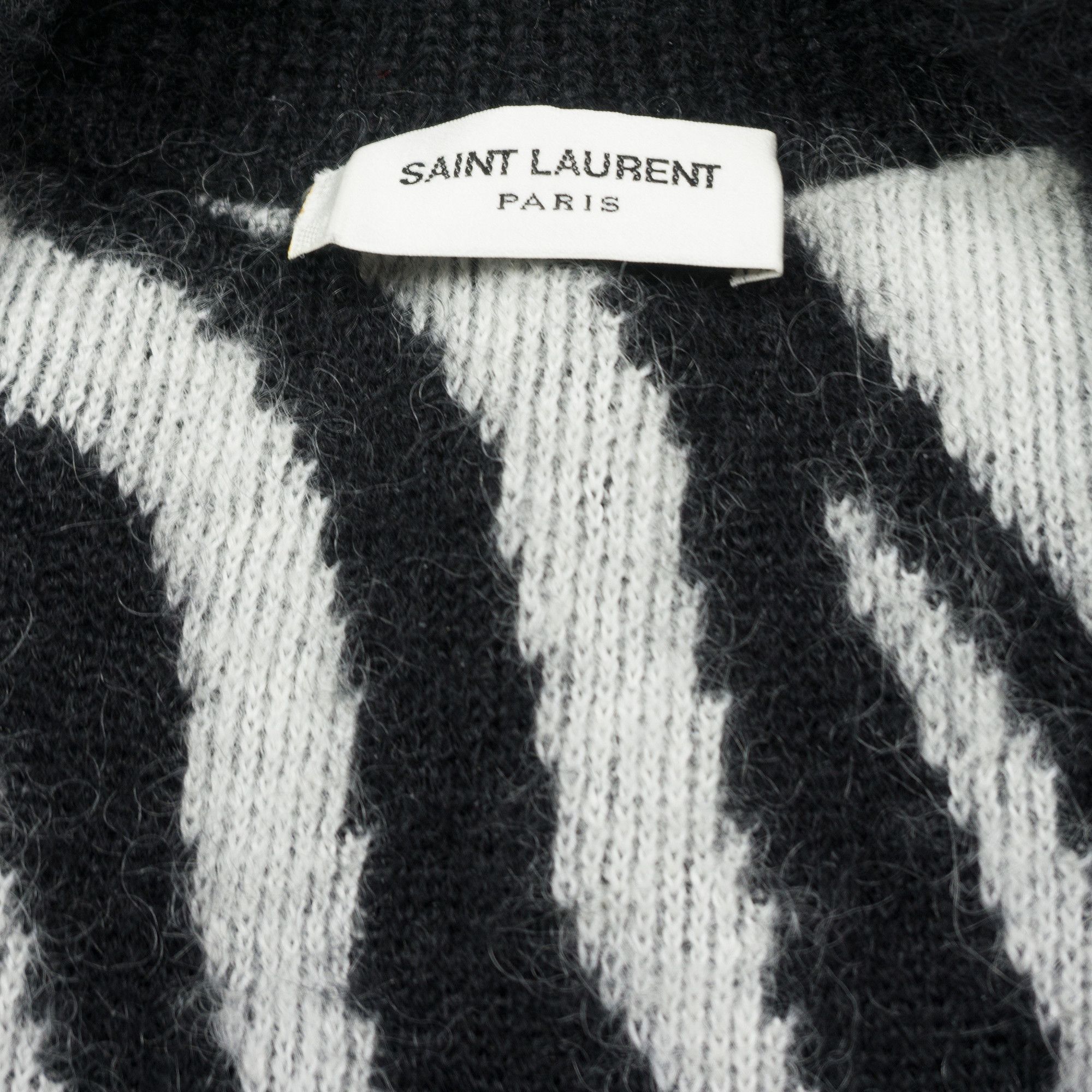 Saint Laurent Paris Saint Laurent Paris Zebra Mohair Cardigan Size US L / EU 52-54 / 3 - 7 Thumbnail