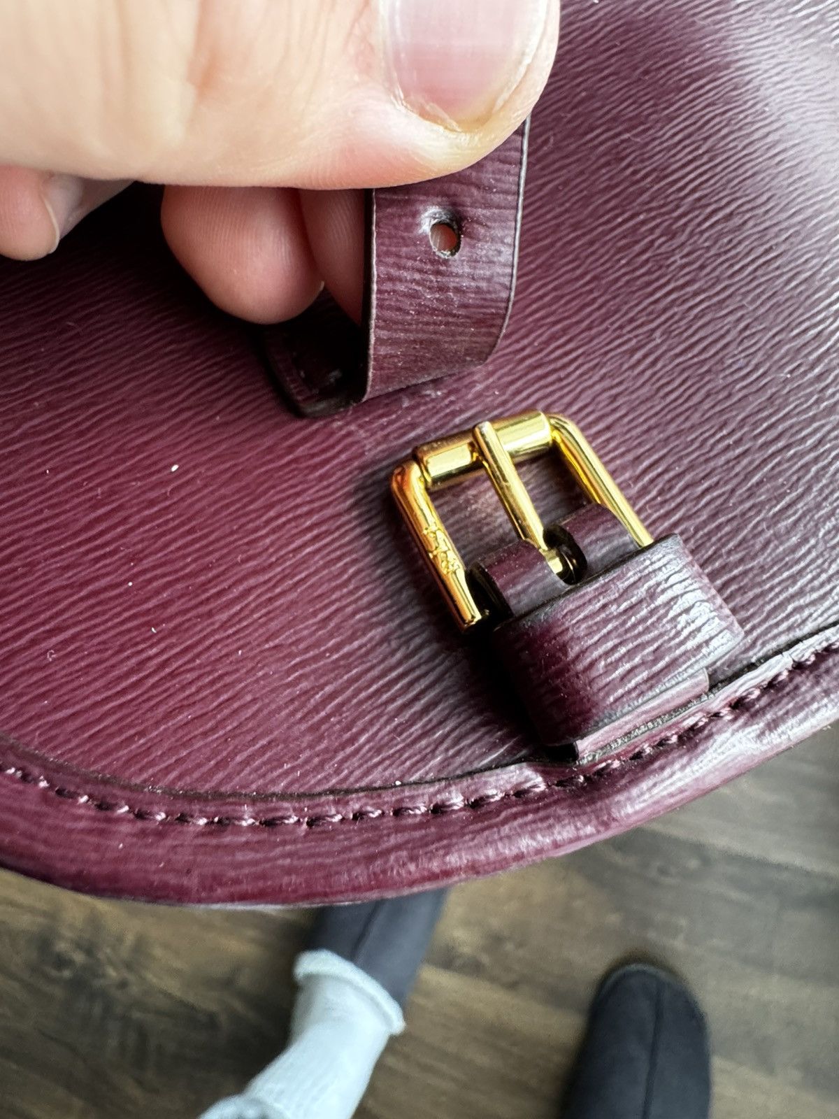 Polo Ralph Lauren Ralph Lauren Burgundy Leather Crossbody Bag Size ONE SIZE - 3 Thumbnail