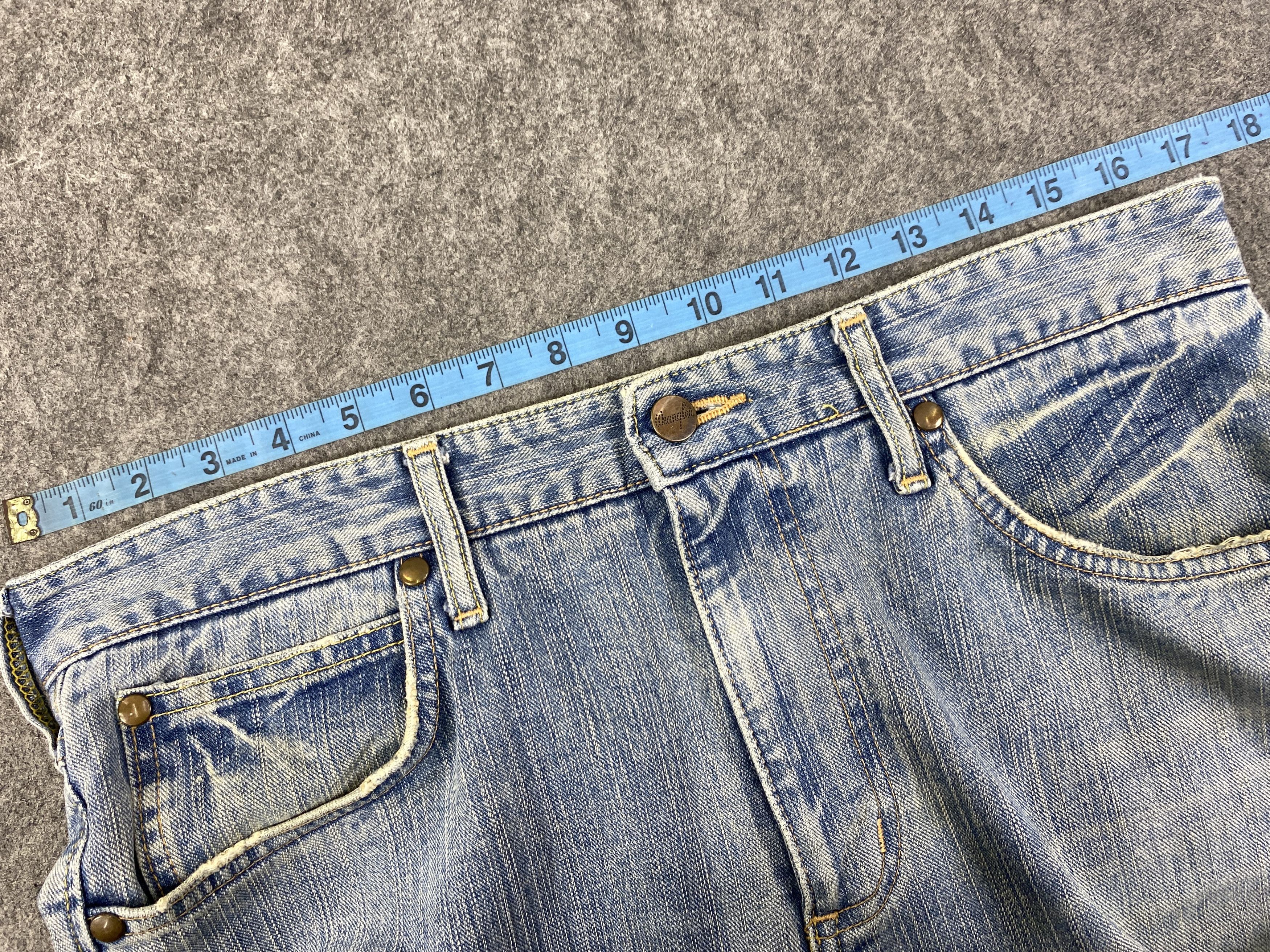 Japanese Brand Light Wash Vintage Wrangler Flare 34x30.5 Denim - JN3320 Size US 34 / EU 50 - 5 Thumbnail