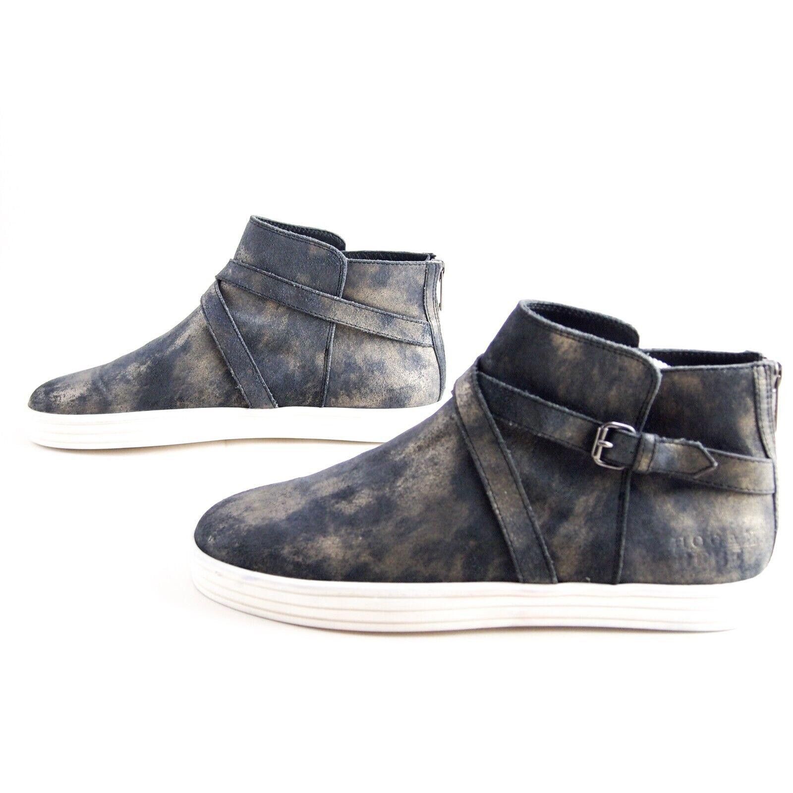 Hogan Hogan Rebel Boots Sneakers Blue Gold Suede US 9 EU 39 Size US 9 / IT 39 - 2 Thumbnail