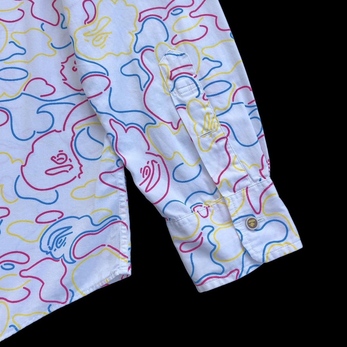 Bape Neon Camo Button Up Shirt Size US S / EU 44-46 / 1 - 7 Thumbnail