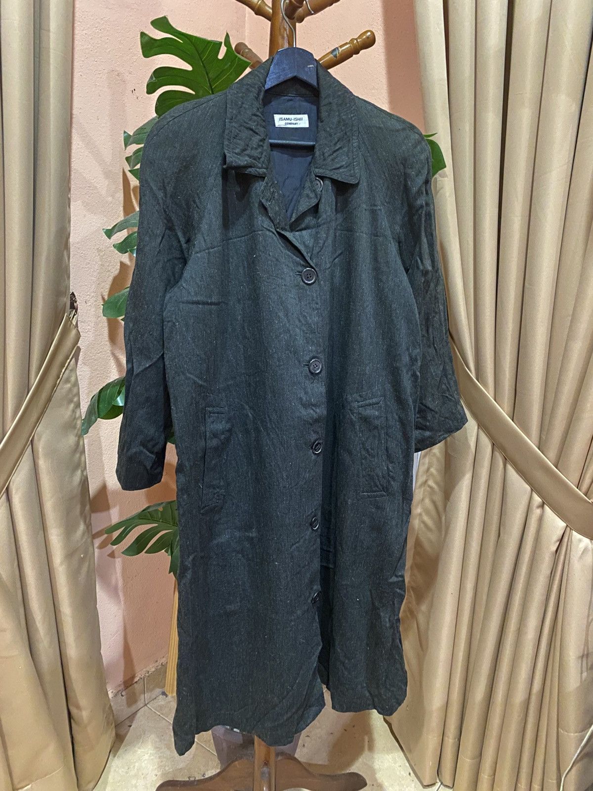 Isamu Katayama Backlash Isamu Blacklash Vintage Black Overcoat Japanese Avant-Garde Size US M / EU 48-50 / 2 - 3 Thumbnail