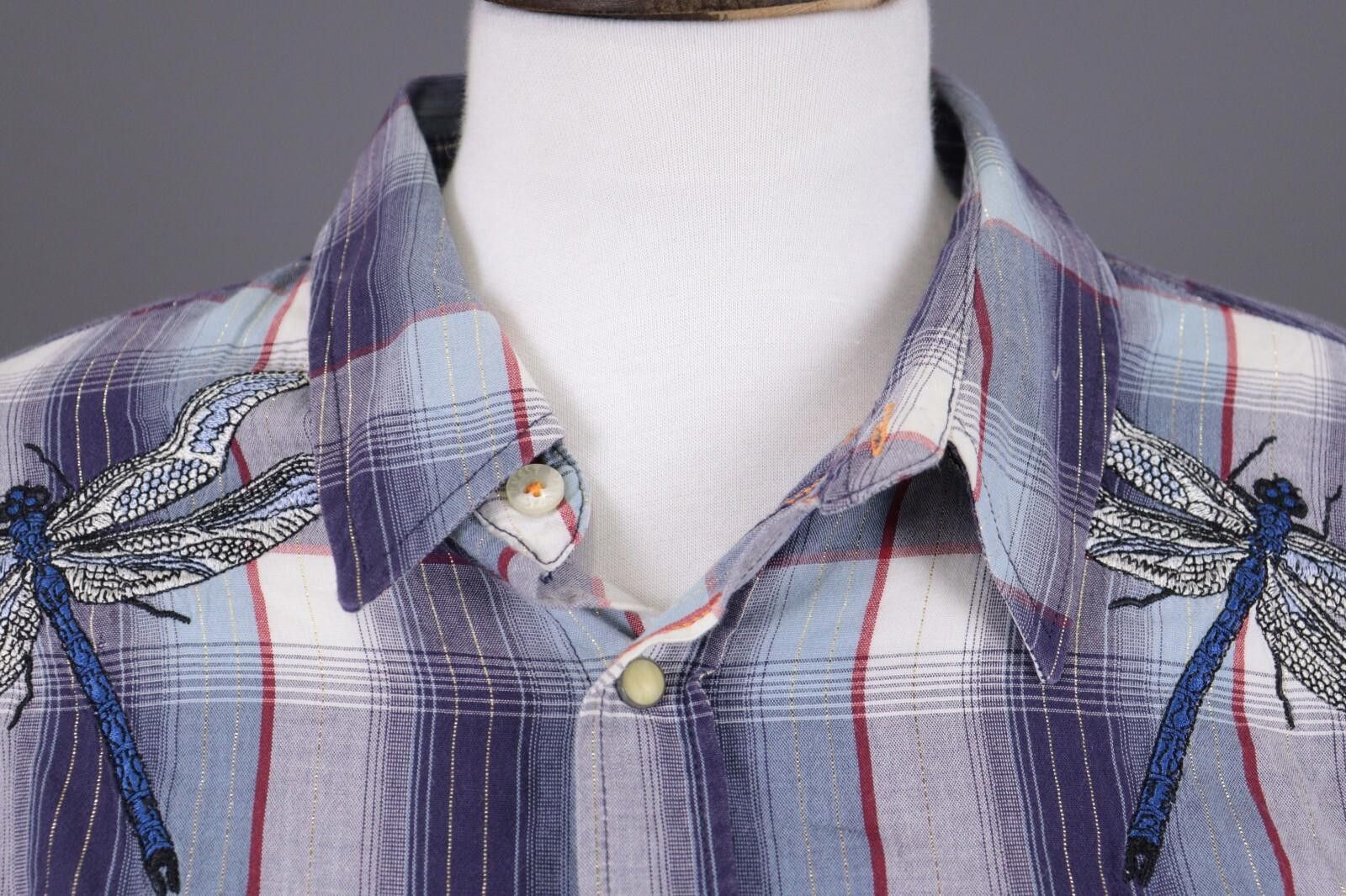 Nudie Jeans Nudie Jeans Multicolor Check Tunic Blouse Shirt Size L Size L / US 10 / IT 46 - 5 Thumbnail