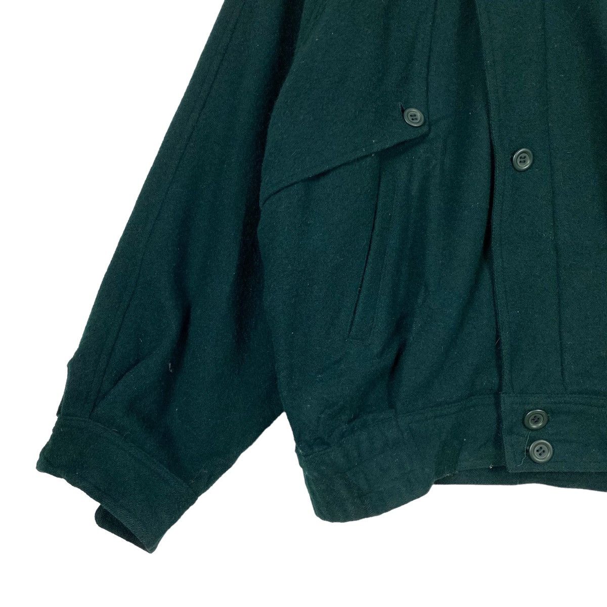 Addict Clothes Japan Vintage 90s Pierre Bonee Green Bomber Wool Jacket Size US L / EU 52-54 / 3 - 7 Thumbnail