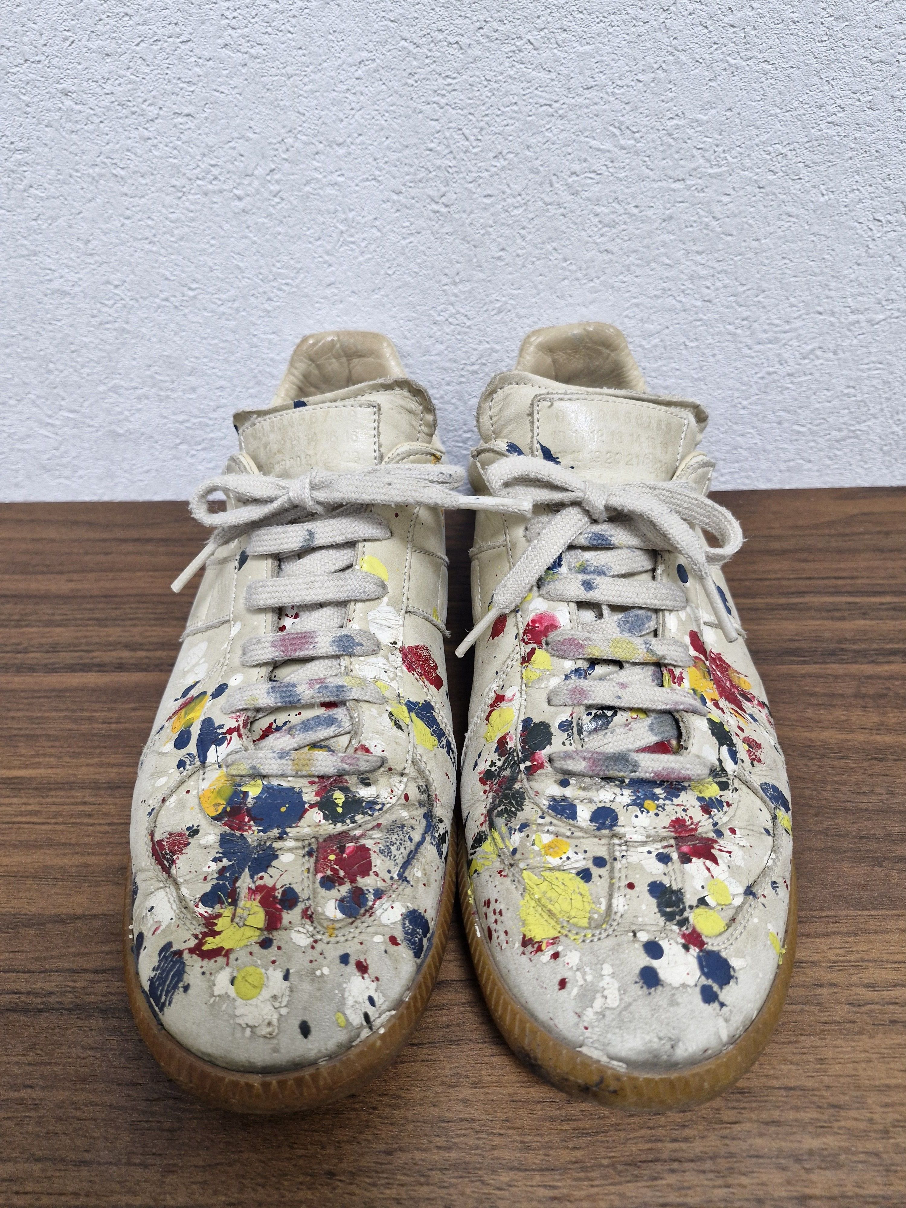 Maison Margiela MAISON MARGIELA 2014 Paint Splatter Gray GATs Size US 7.5 / EU 40-41 - 3 Thumbnail