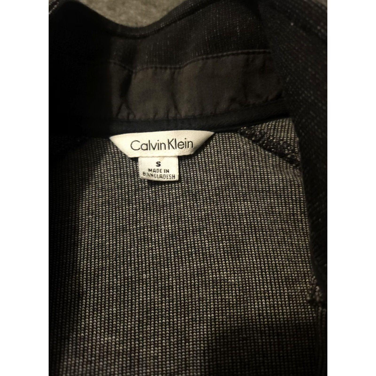 Calvin Klein Calvin Klein Jacket Women's S Full Zip Black/Gray Mock Neck Stretch 90s College Designer Outdoor Short Sleeve: N/A (replacement) Size S / US 4 / IT 40 - 2 Thumbnail