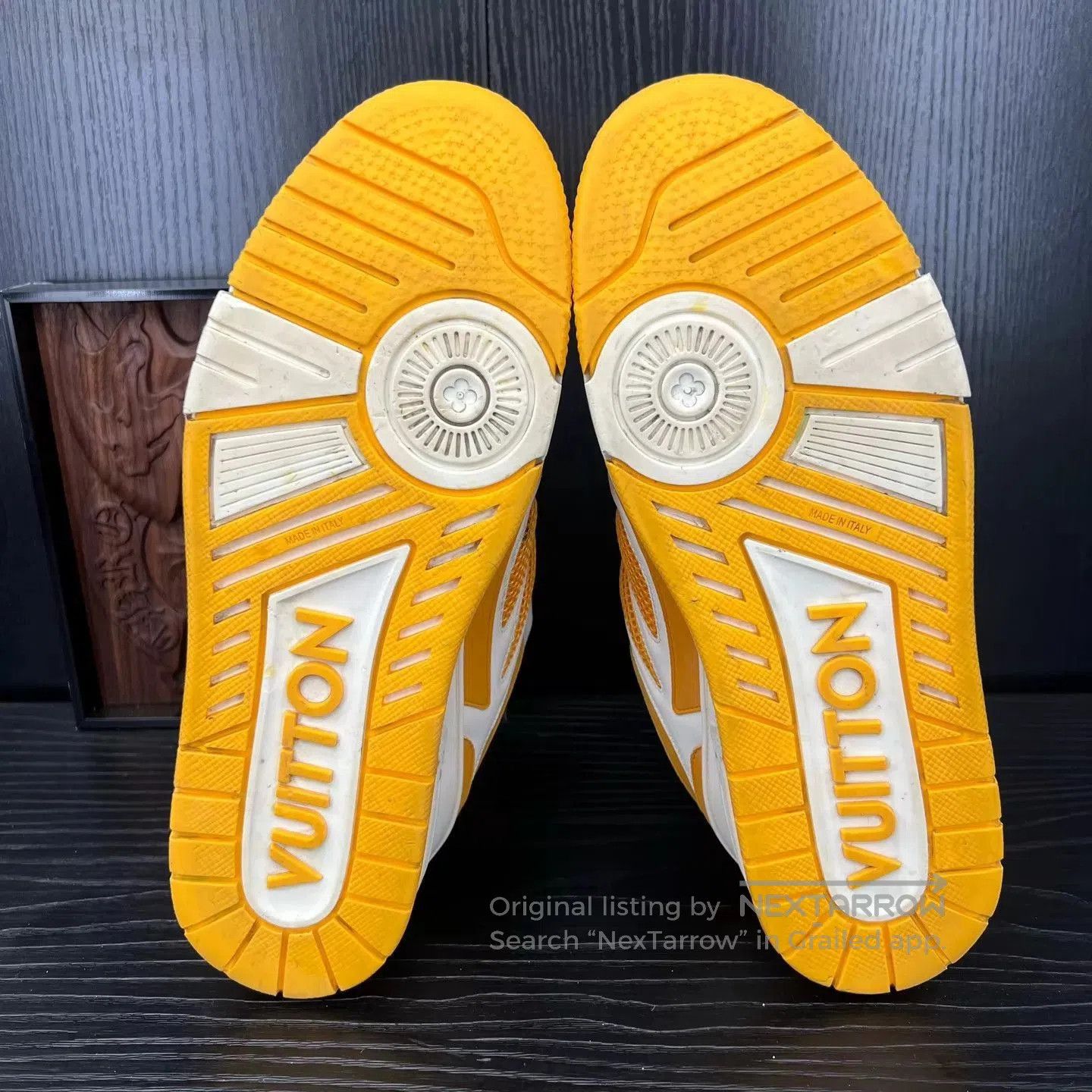 Louis Vuitton Yellow Lowtop Sneakers with Mesh Accents. Size US 9 / EU 42 - 6 Thumbnail