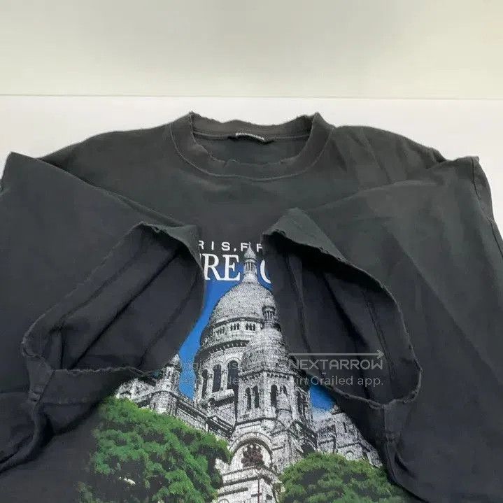Balenciaga Balenciaga SS21 Oversized Black Graphic T. Size US L / EU 52-54 / 3 - 3 Thumbnail