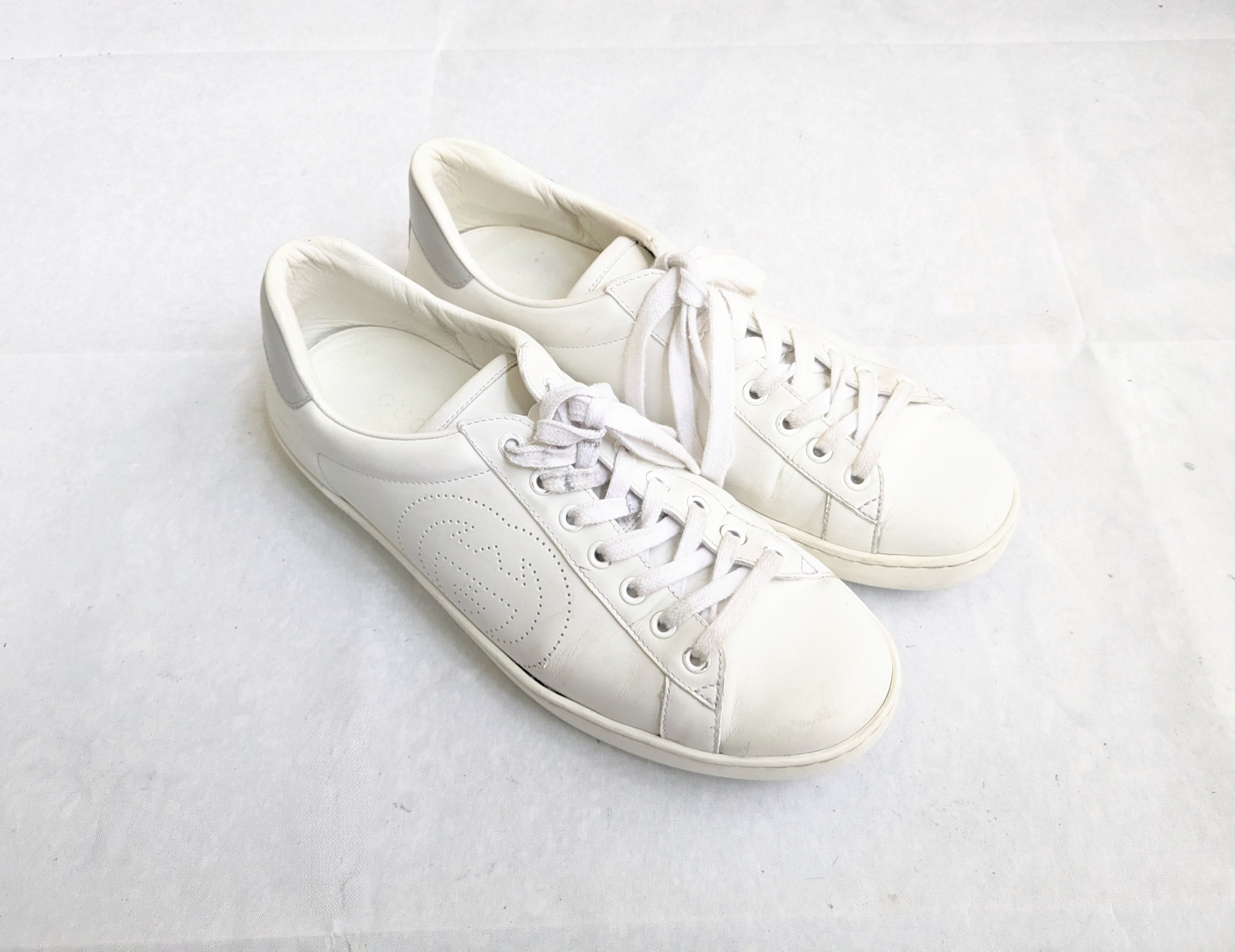 Gucci Gucci Ace Sneakers 8 White Low Tops Size US 8 / EU 41 - 1 Thumbnail