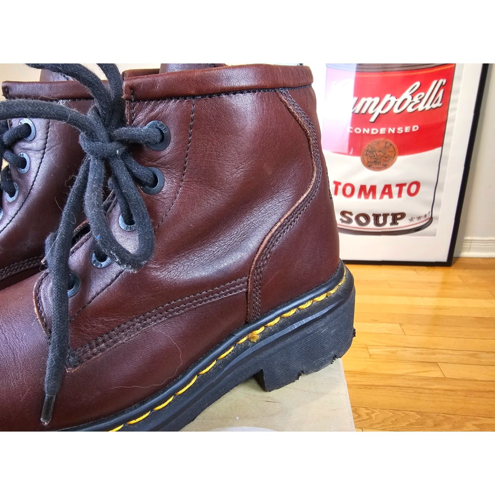 Dr. Martens VINTAGE Dr. Martens 9013 Leather Boots SZ 6 Made in England Women Boots Brown Leather 9013 Size US 6 / IT 36 - 2 Thumbnail