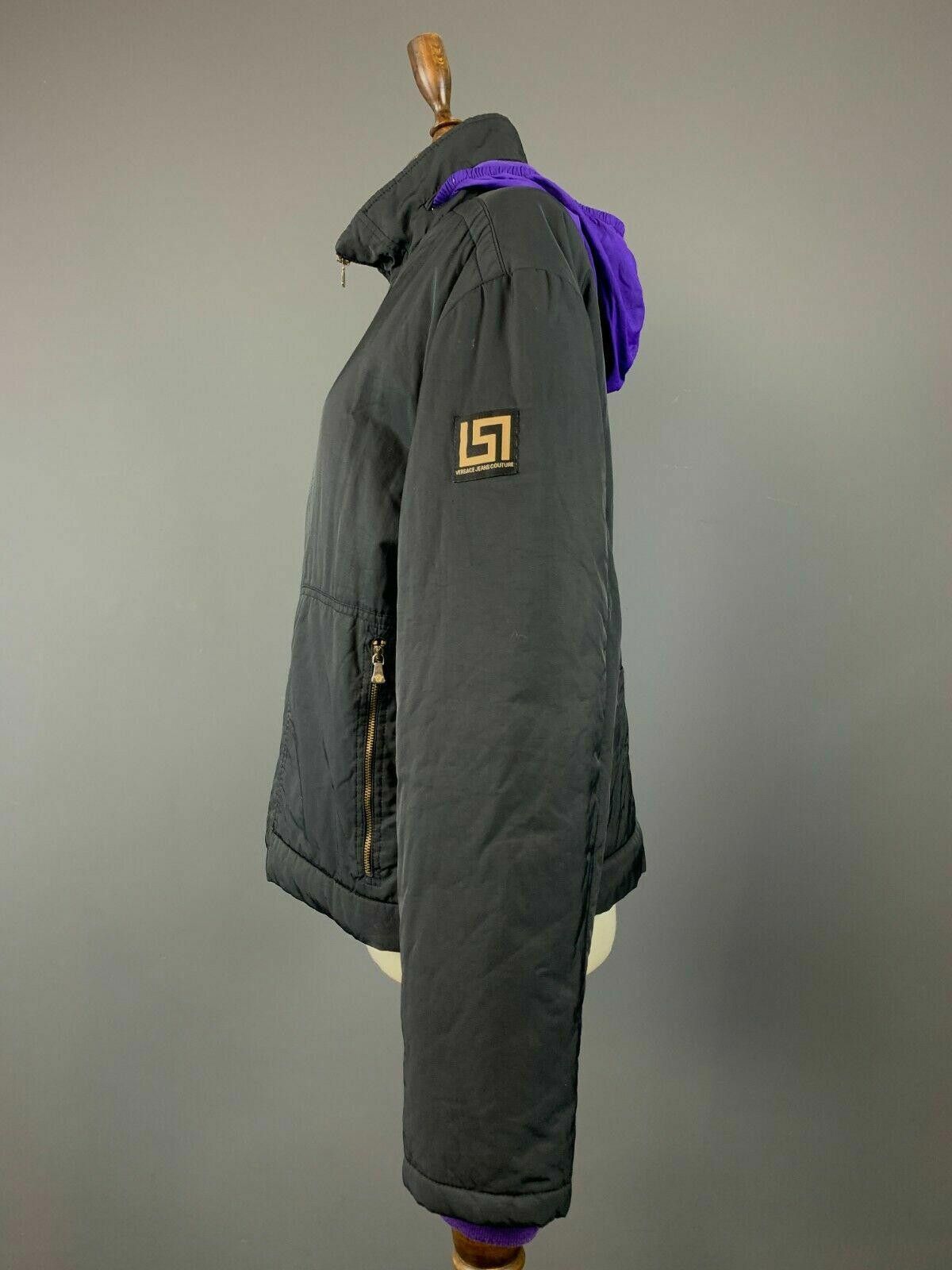 Versace Jeans Couture Versace Jeans Couture Black Hooded Nylon Jacket Size XL Size XL / US 12-14 / IT 48-50 - 5 Thumbnail