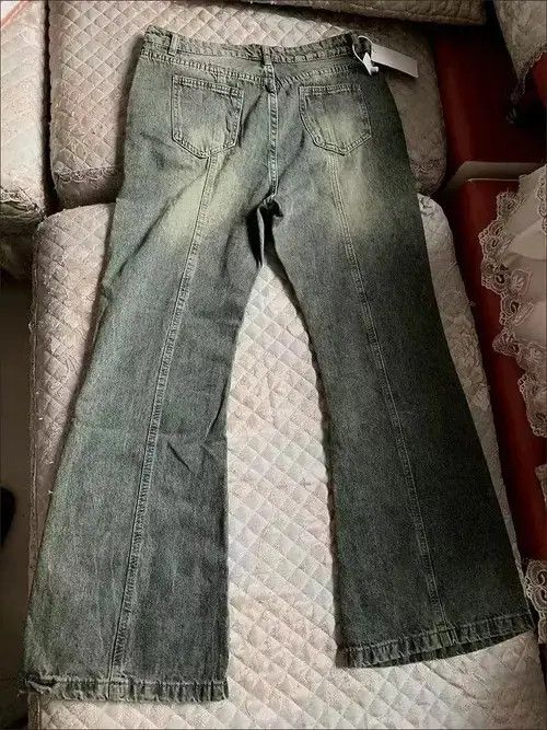 Designer × Jean washed jeans with print and flares Size US 30 / EU 46 - 4 Thumbnail