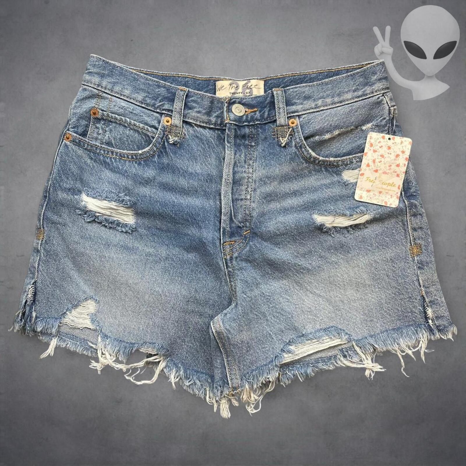 Other WE THE FREE Women's Cutoff Shorts 28 Light Daisy Dukes NWT Size 26" / US 2 / IT 38 - 1 Thumbnail