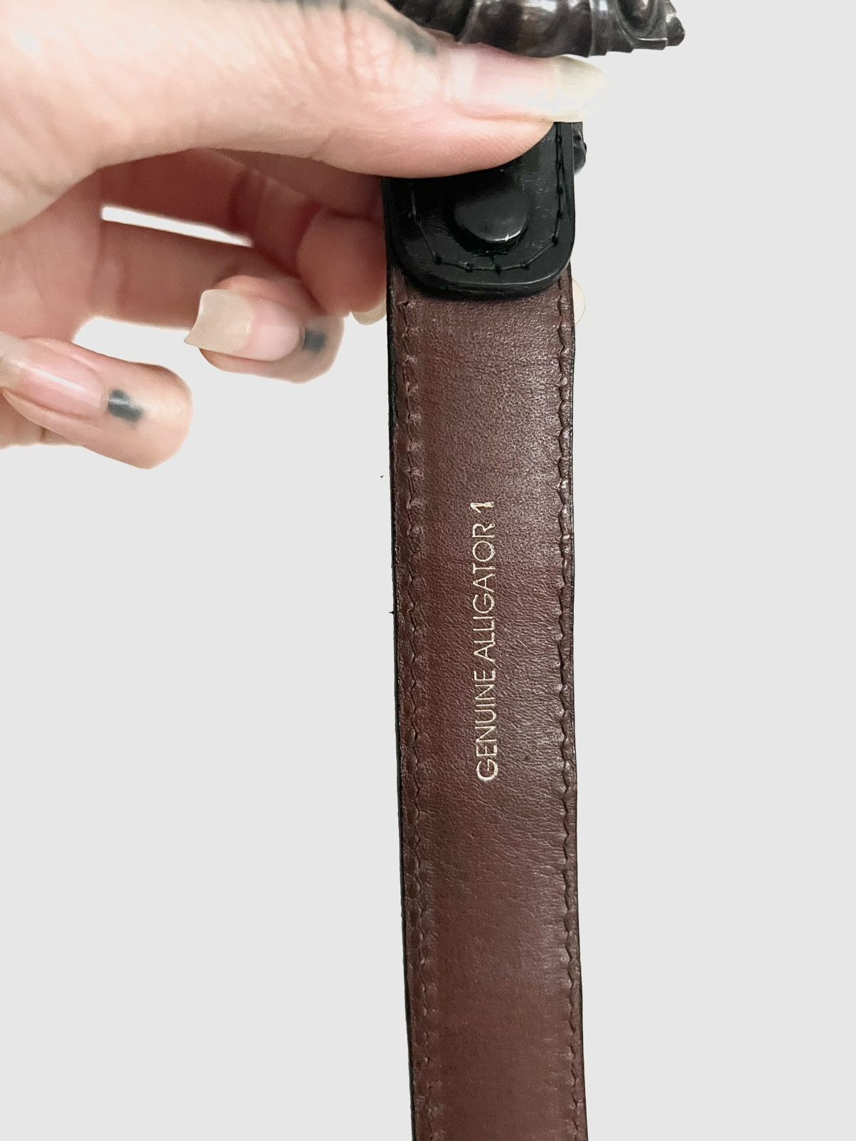 Kieselstein-Cord Kieselstein-Cord alligator belt with sterling silver buckle Size ONE SIZE - 10 Thumbnail