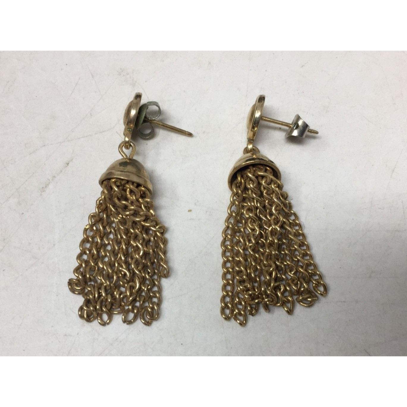 Other Women's Gold Tone Tassel Chain Earrings Size ONE SIZE - 3 Thumbnail