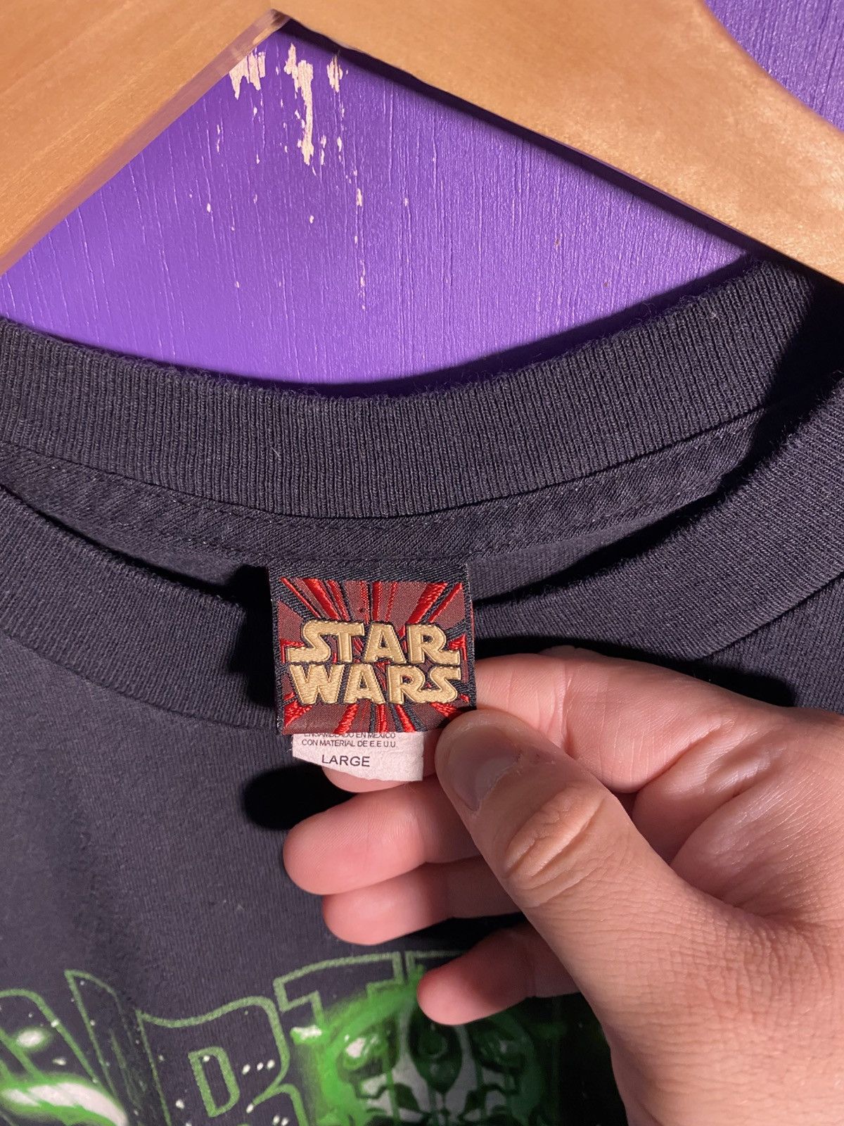 Star Wars Vintage 90s Star wars Darth Maul green logo t-shirt Size US L / EU 52-54 / 3 - 4 Thumbnail