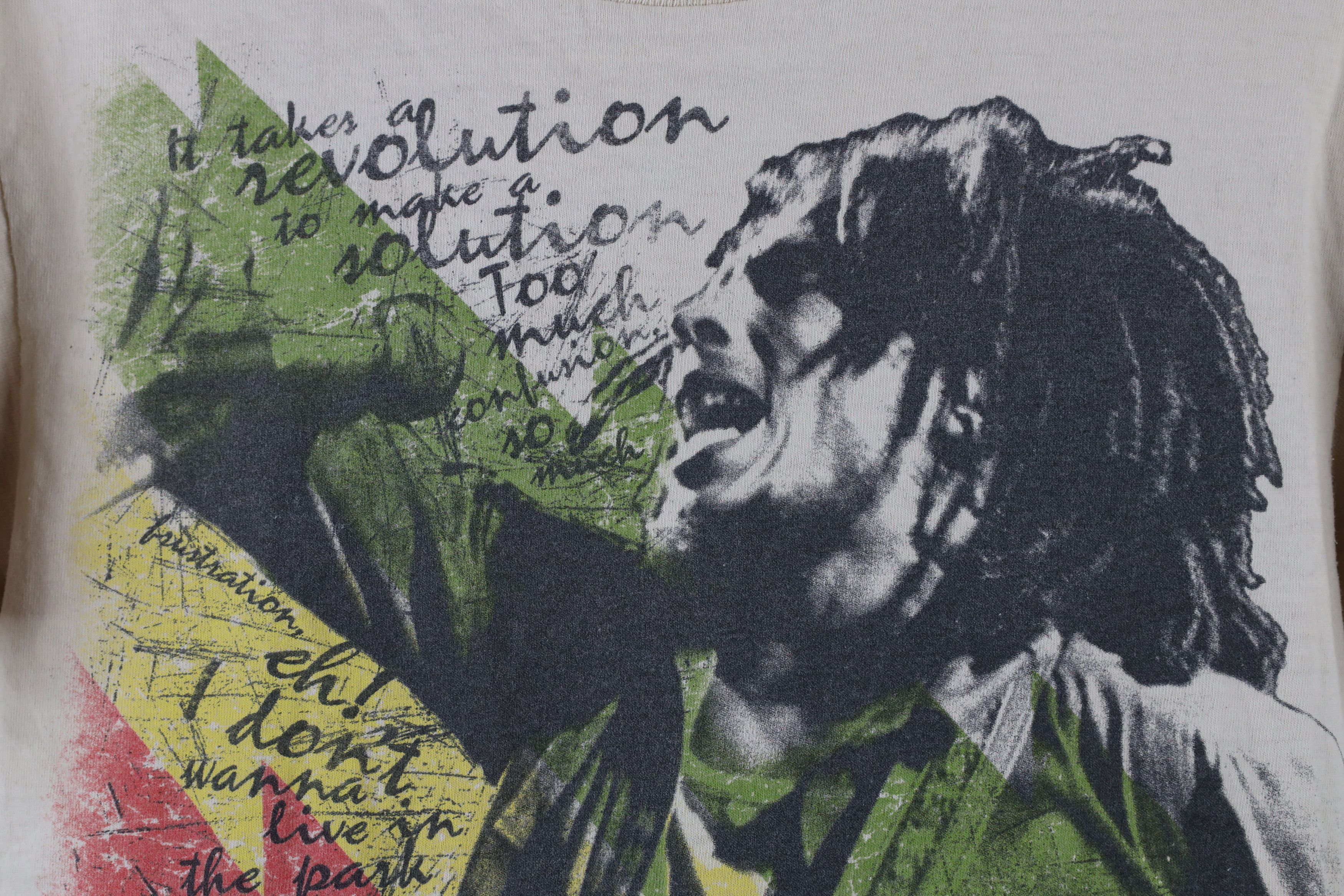 Vintage Vintage Y2K All Over Print Bob Marley Revolution T-Shirt Size US S / EU 44-46 / 1 - 5 Thumbnail