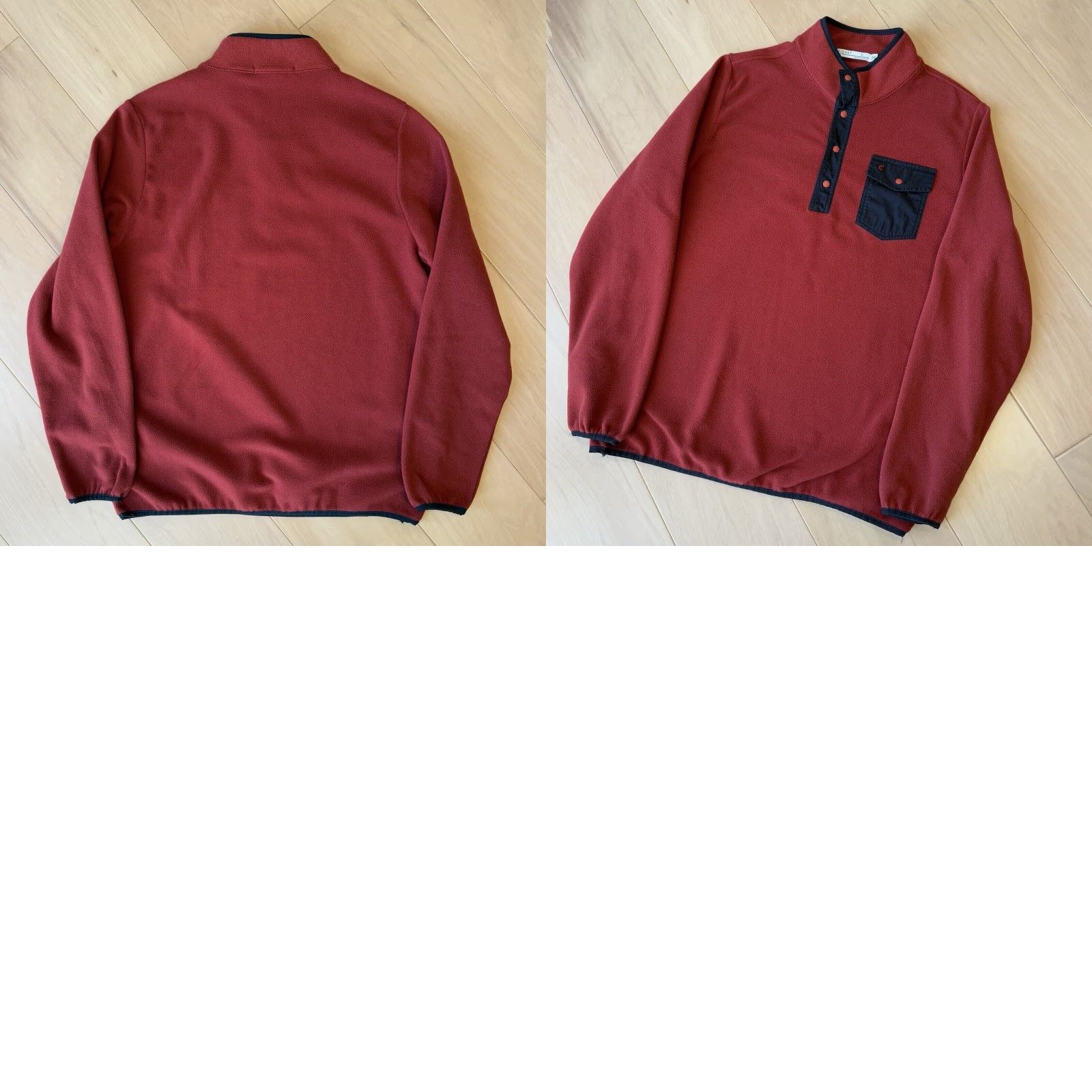 Vintage VINTAGE Criquet Snap Pullover Jacket L Men Red Polyester Fleece Logo 90s Southwestern Outdoor Casual Snap Closure Size US L / EU 52-54 / 3 - 8 Thumbnail