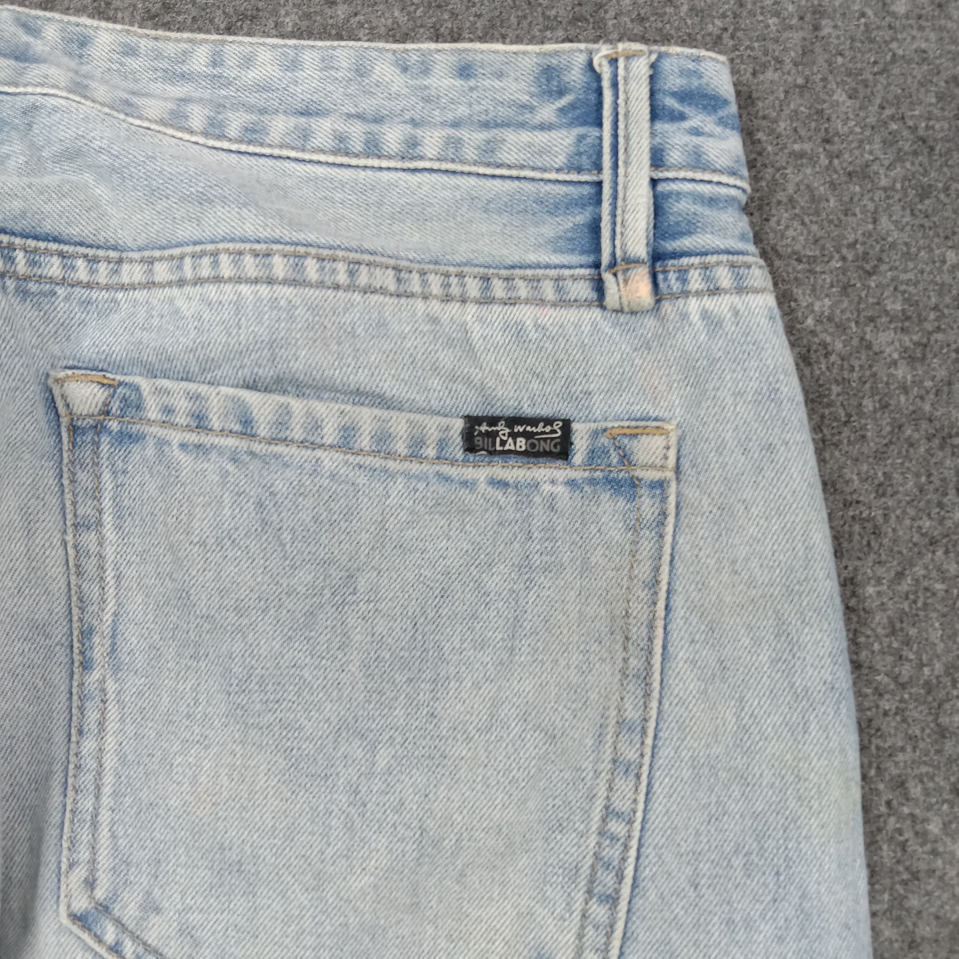 Billabong Vintage Andy Warhol x Billabong Selvedge Denim Jeans C280N9 Size US 35 - 8 Thumbnail